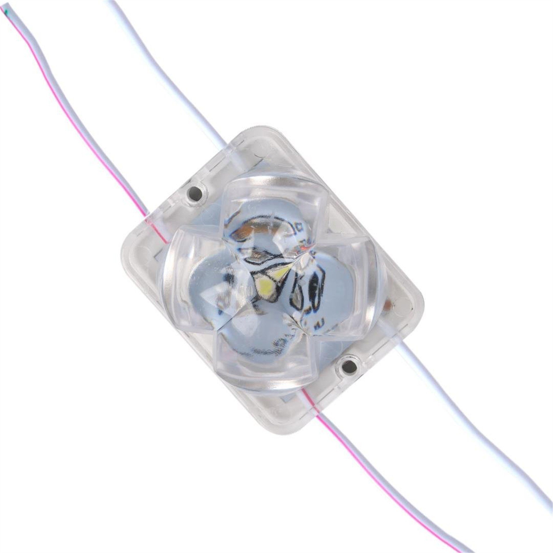 Powermaster Powermaster PM-14711 12 Volt 2 Watt Soğuk Beyaz Yanıp Sönen Çakar 4333-3030 Modül Led 43x33x28mm - Modül Led