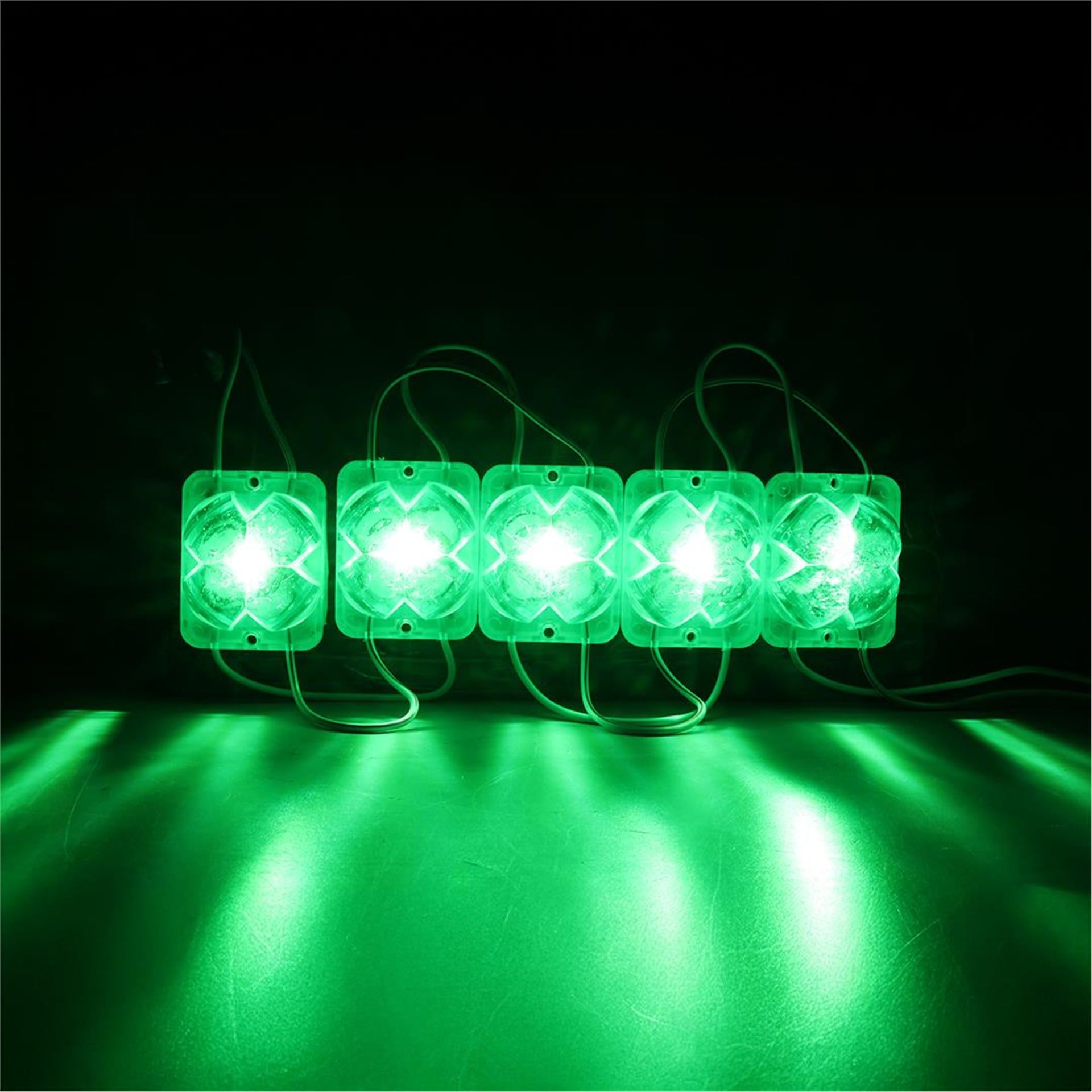 Powermaster Powermaster PM-14714 12 Volt 2 Watt Yeşil Yanıp Sönen Çakar 4333-3030 Modül Led 43x33x28mm - Modül Led