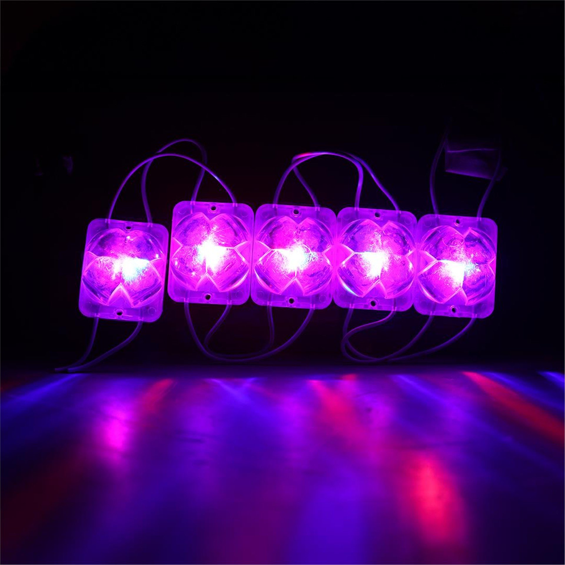 Powermaster Powermaster PM-14717 12 Volt 2 Watt Karışık (R+B) Yanıp Sönen Çakar 4333-3030 Modül Led 43x33x28mm - Modül Led