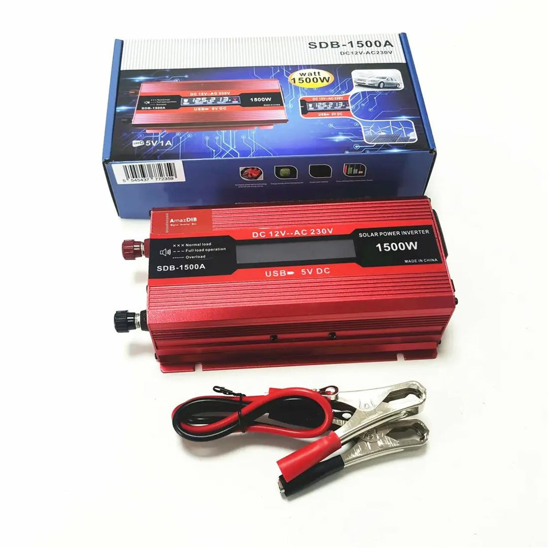 Powermaster Powermaster PM-1500A 12 Volt 1500 Watt Lcd Ekranlı Power İnvertör - Adaptörler