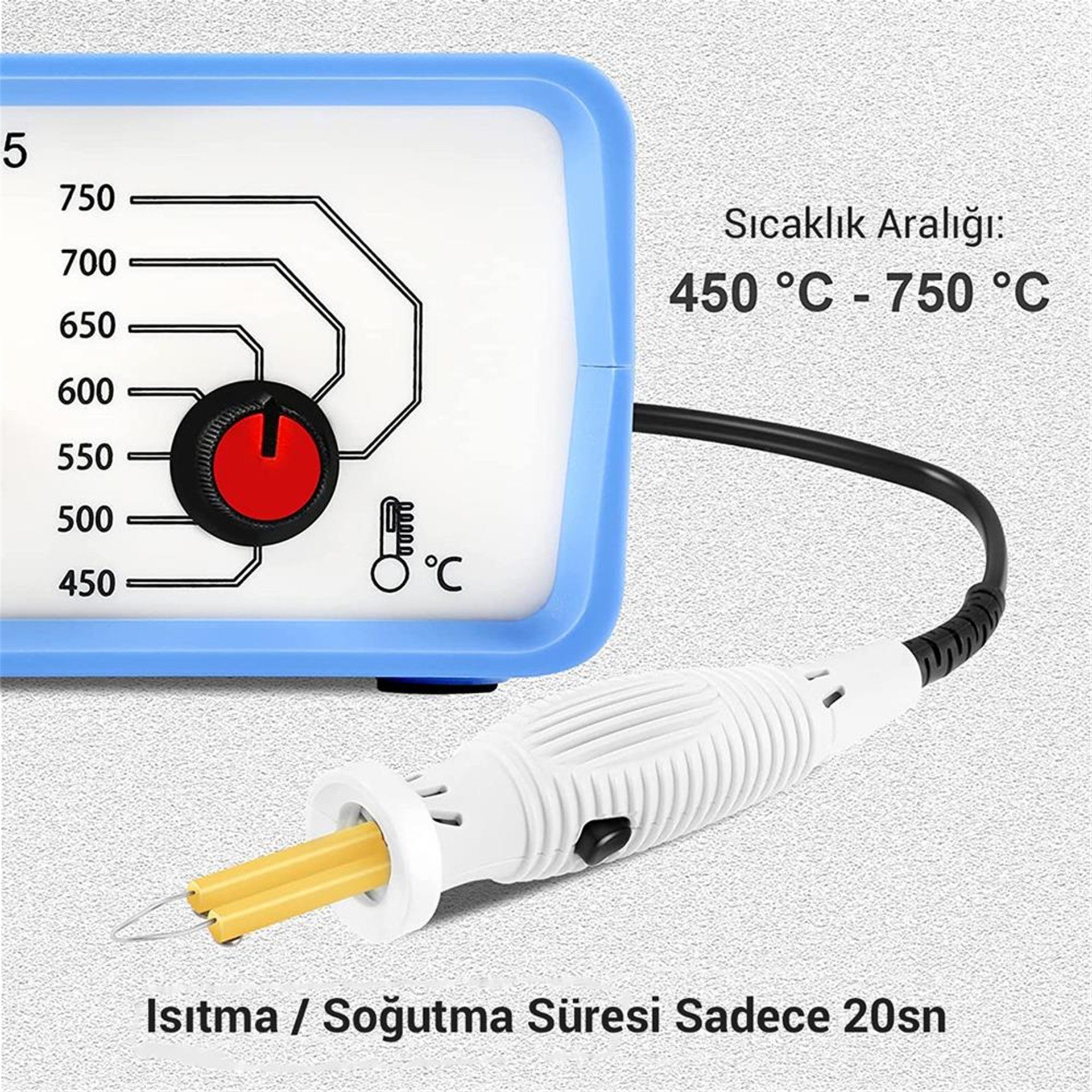 Powermaster Powermaster PM-15903 Isı Ayarlı Analog Ahşap Yakma Hayvası - Isı Ayarlı Havya