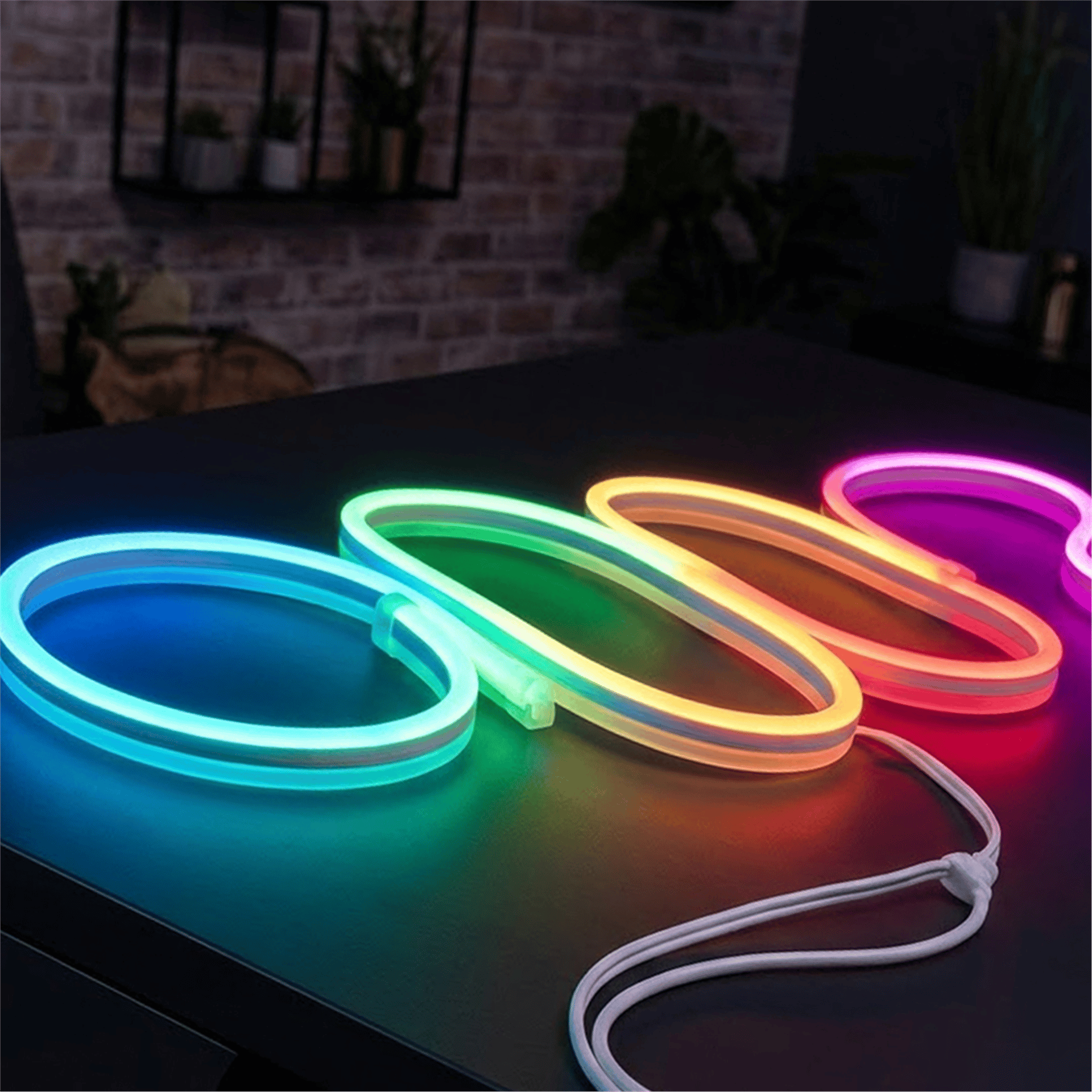 Powermaster Powermaster PM-17903 Silikon Kaplamalı 12 Volt 5 Metre RGB Neon Led Şerit Aydınlatma - Şerit Ledler