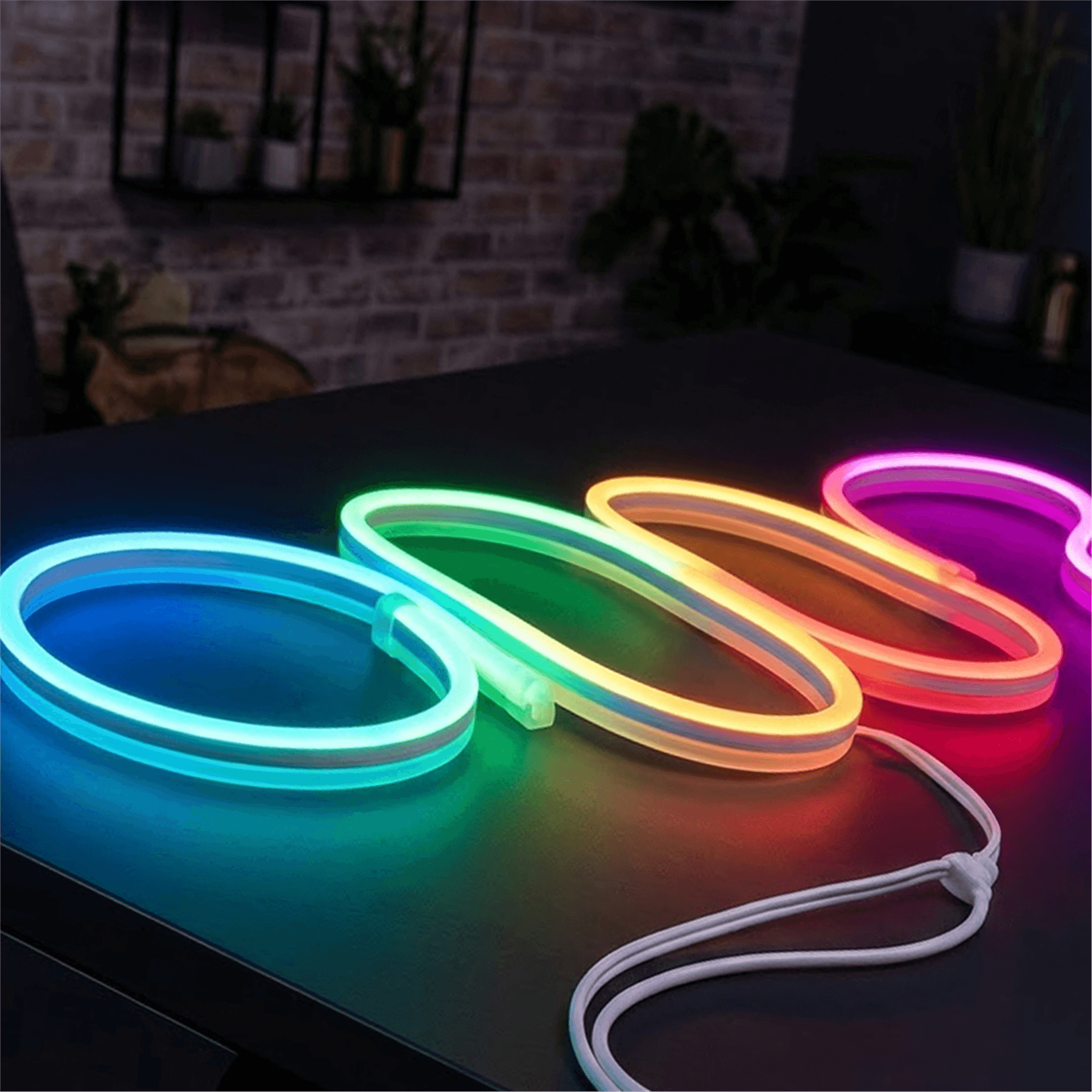 Powermaster Powermaster PM-17903 Silikon Kaplamalı 12 Volt 5 Metre RGB Neon Led Şerit Aydınlatma - Şerit Ledler