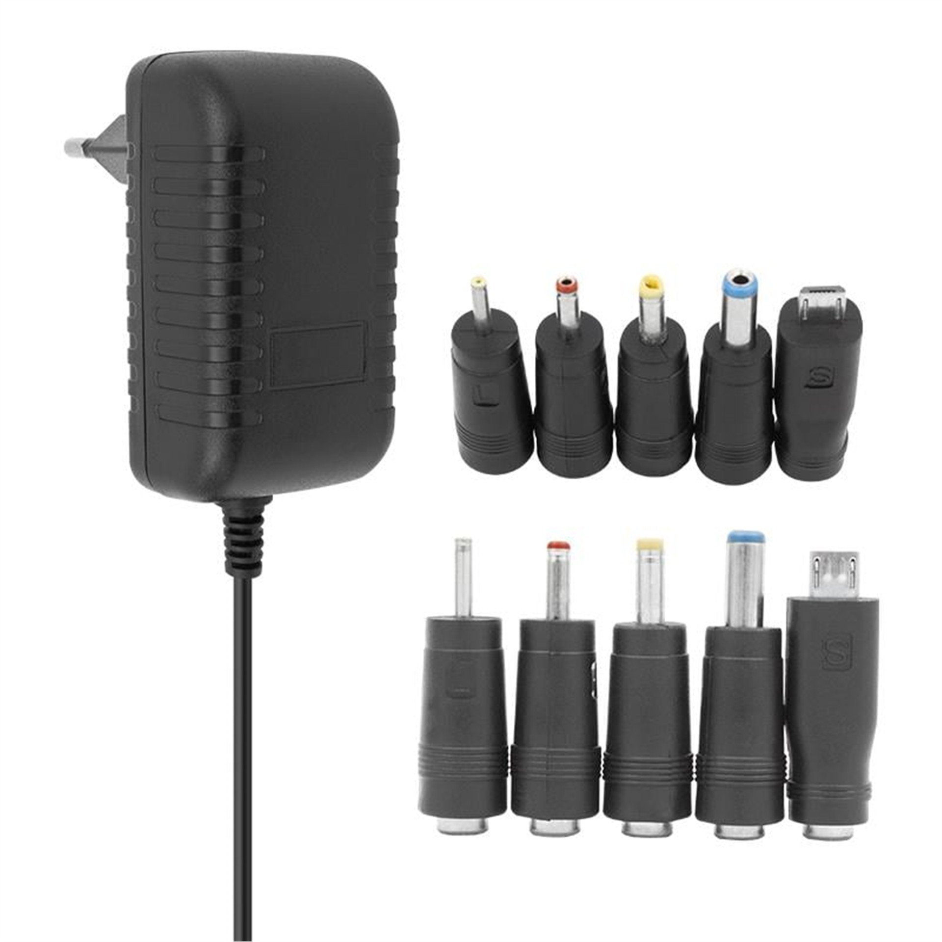 Powermaster Powermaster PM-1804 9 Volt - 2 Amper Priz Tipi 5 Uçlu Plastik Kasa Adaptör - Adaptörler