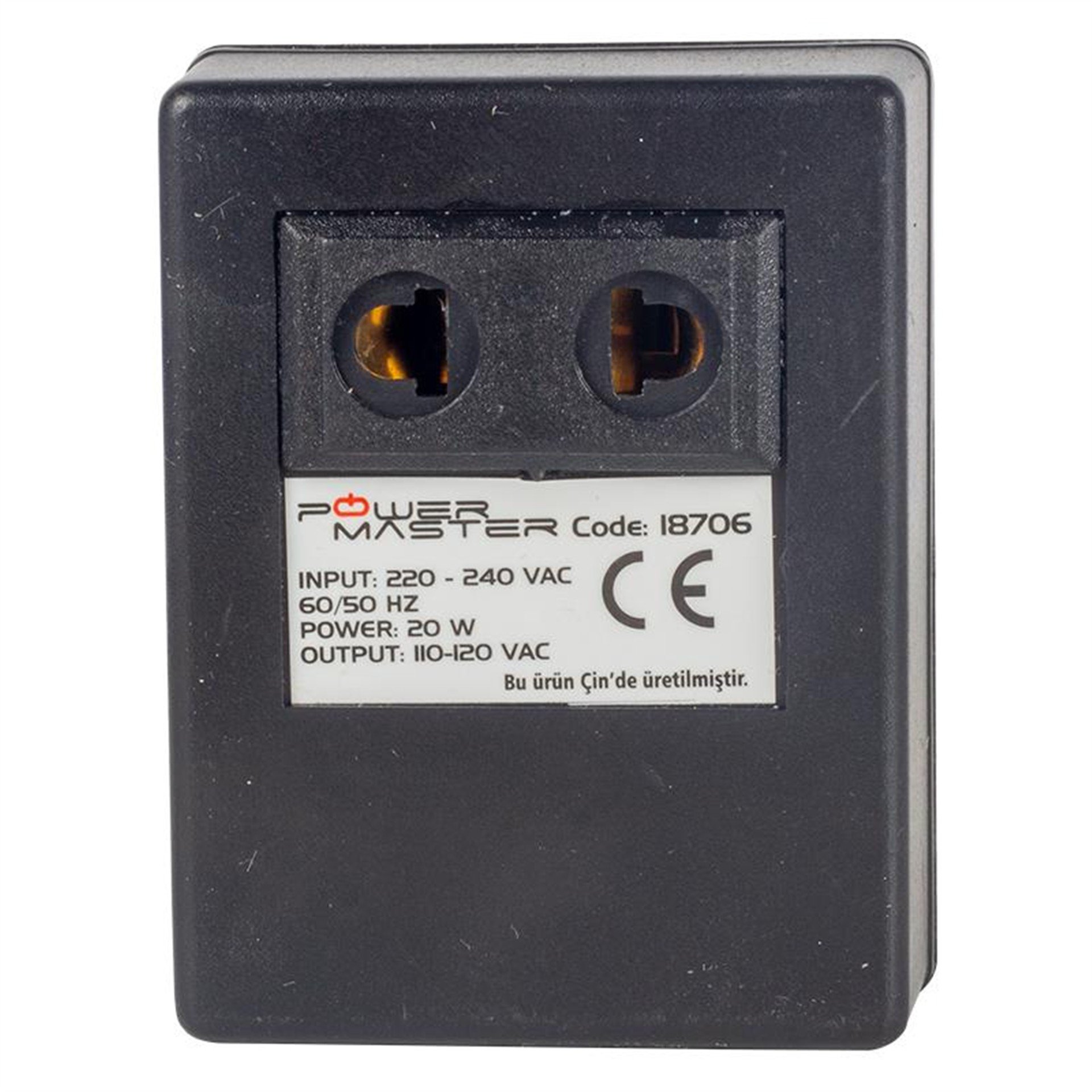 Powermaster Powermaster PM-18706 220-110Volt 20VA AC/AC Dönüştürücü Transformatör - Adaptörler