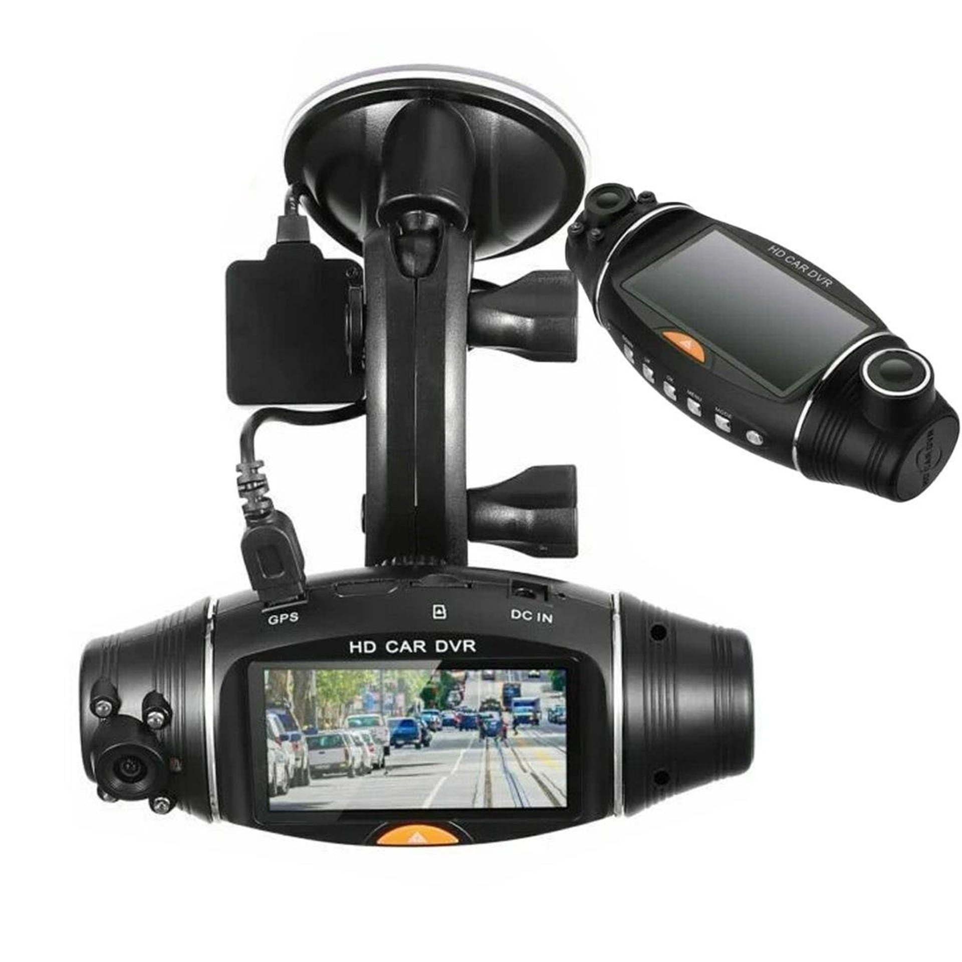 Powermaster Powermaster PM-18765 GPS Modül 2.7'' TFT Ekran HD Dvr Çift Araç Kamera (32 Gb Destekli) - Araç Kayıt Cihazları