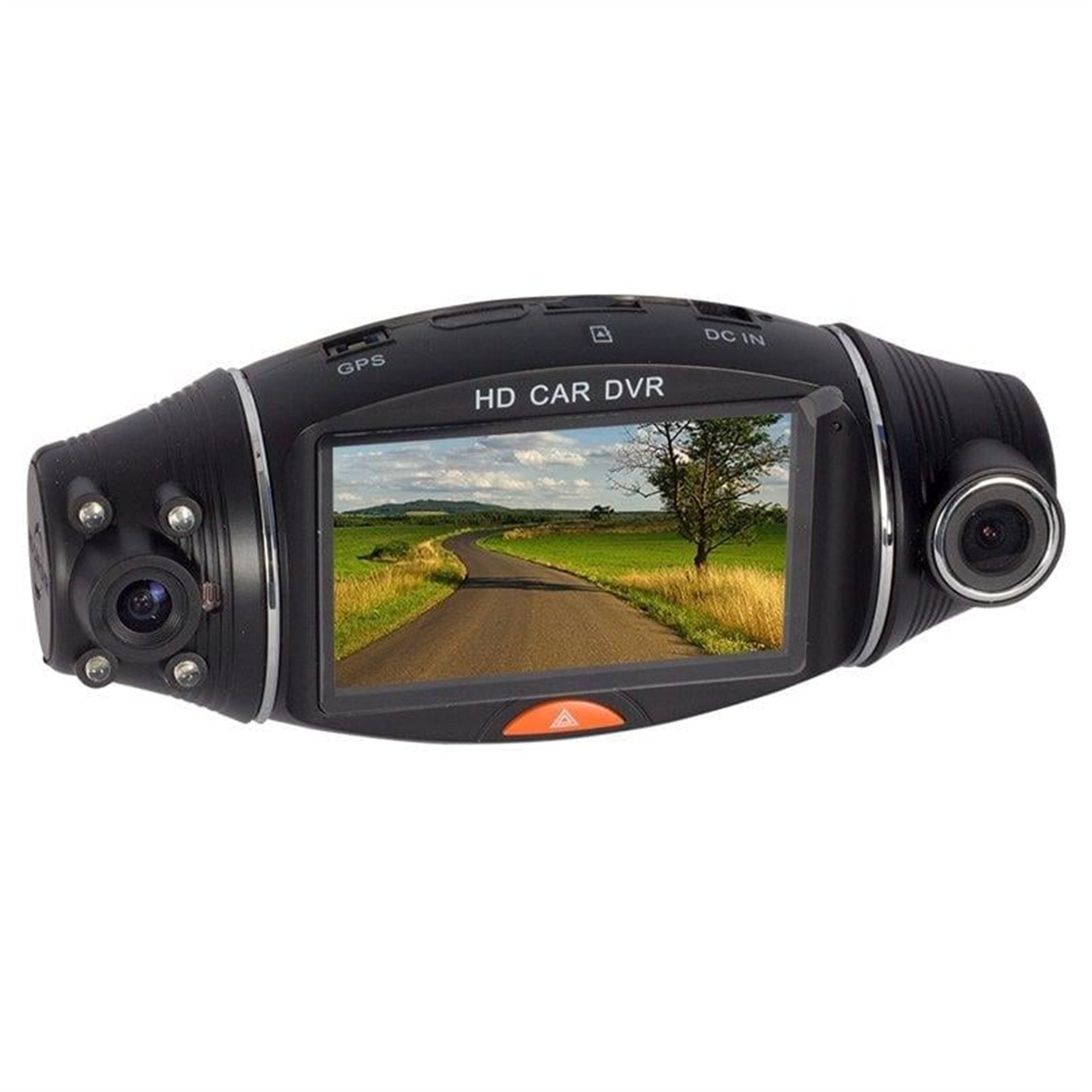 Powermaster Powermaster PM-18765 GPS Modül 2.7'' TFT Ekran HD Dvr Çift Araç Kamera (32 Gb Destekli) - Araç Kayıt Cihazları
