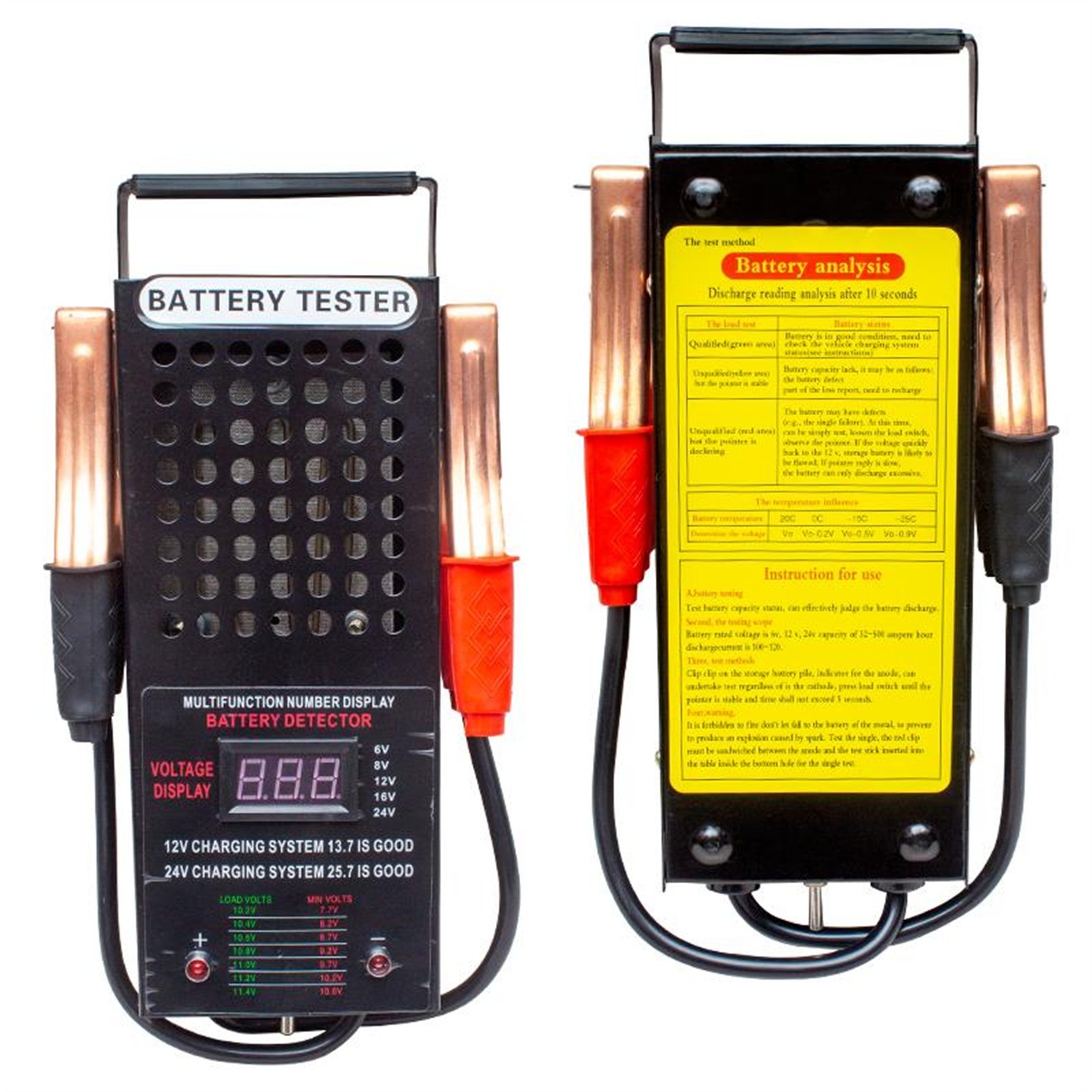 Powermaster Powermaster PM-19433 6V-12V 125A Profesyonel Digital Akü Test Cihazı - Ölçü Aletleri