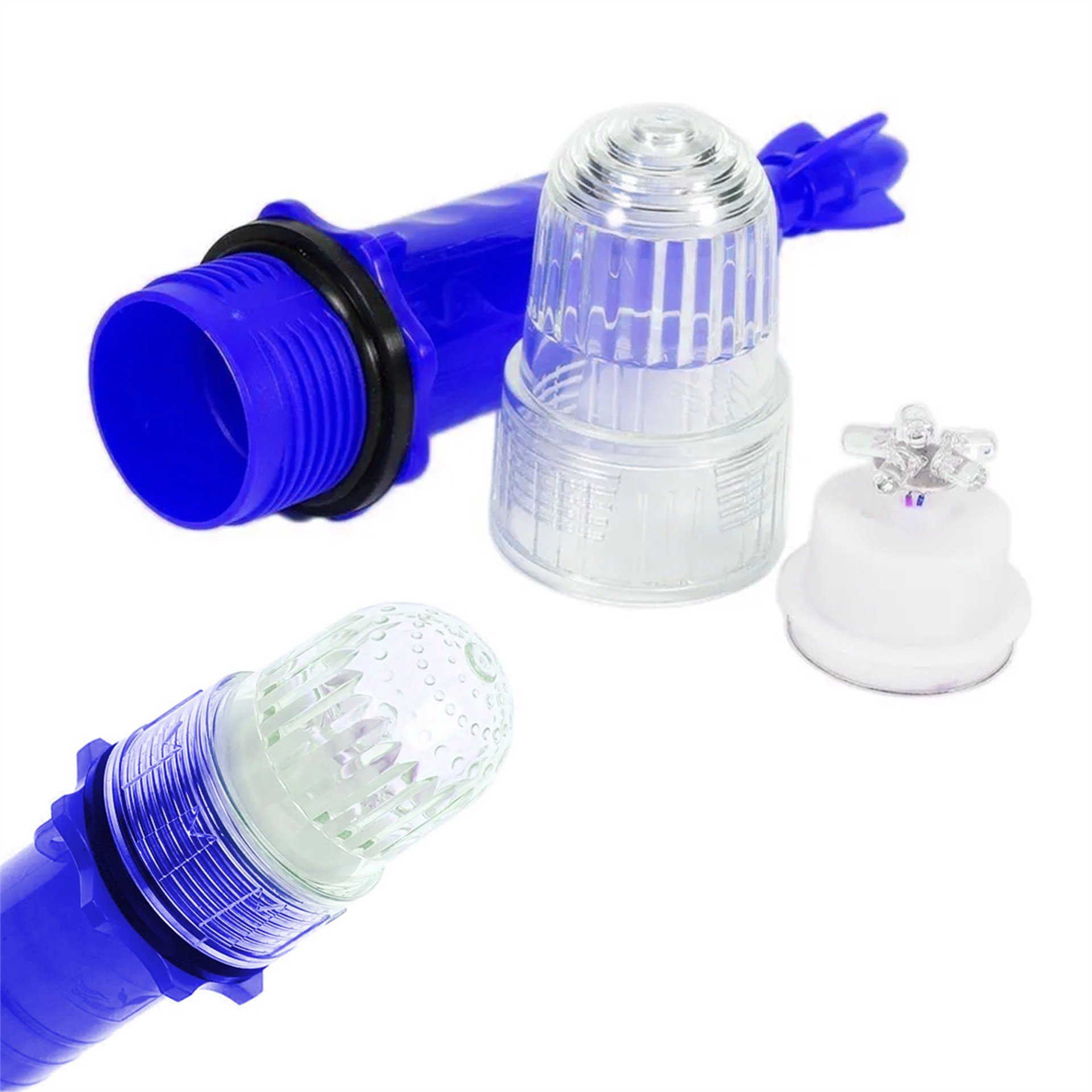 Powermaster Powermaster PM-19633 Mavi LED Su Geçirmez Balık Ağı Sinyal Lambası Pilli Çalışır Işıklı Şamandıra - Ledli Lambalar