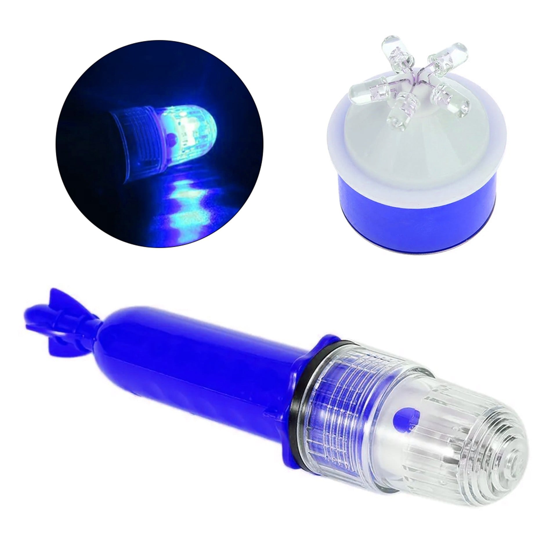 Powermaster Powermaster PM-19633 Mavi LED Su Geçirmez Balık Ağı Sinyal Lambası Pilli Çalışır Işıklı Şamandıra - Ledli Lambalar