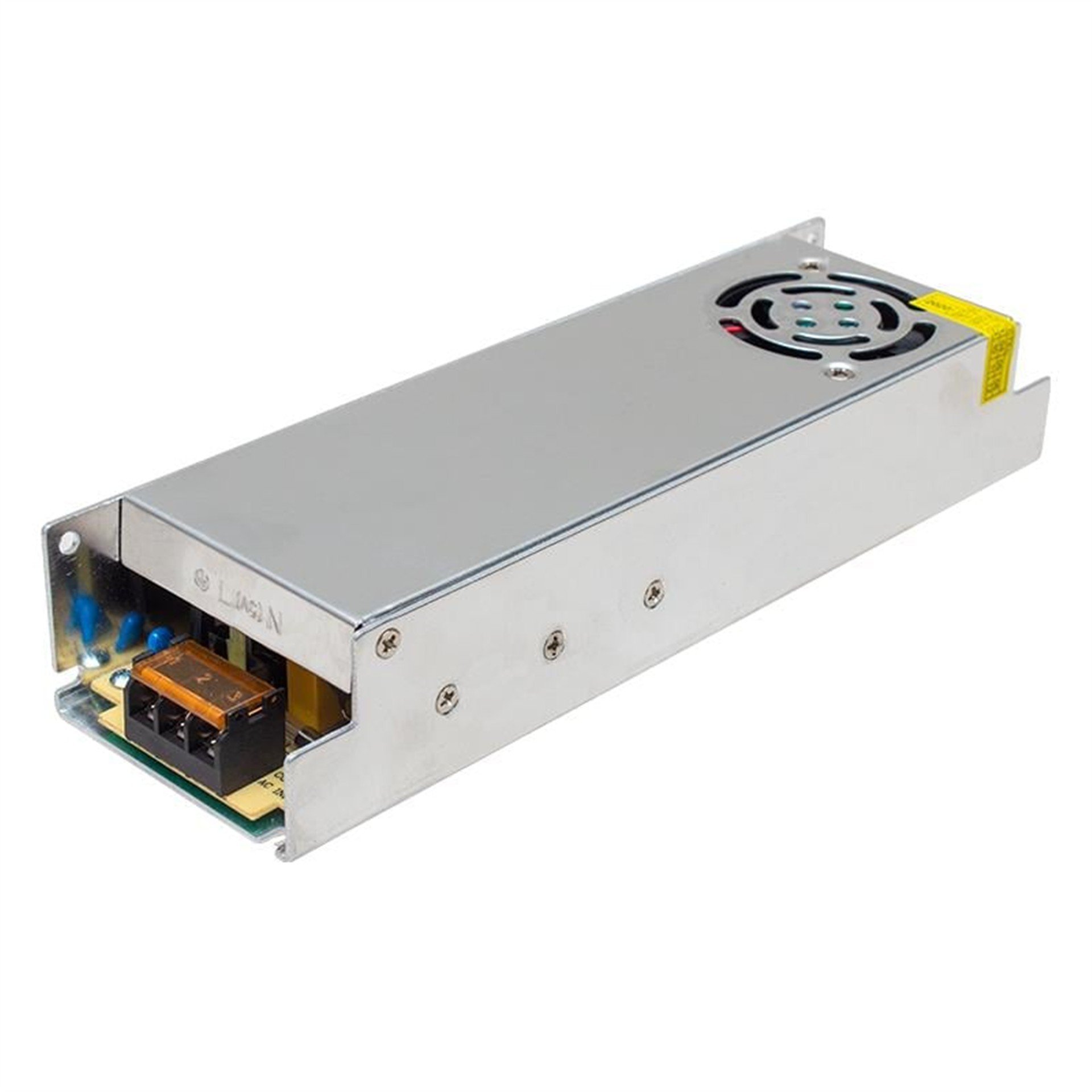 Powermaster Powermaster PM-19855 24 Volt - 16.5 Amper Fanlı Slim Metal Kasa Adaptör - Adaptörler