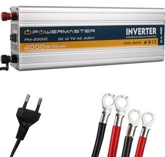POWERMASTER PM-2000C 12 VOLT - 2000 WATT ŞARJLI INVERTER (İNGİLİZ SOKET)