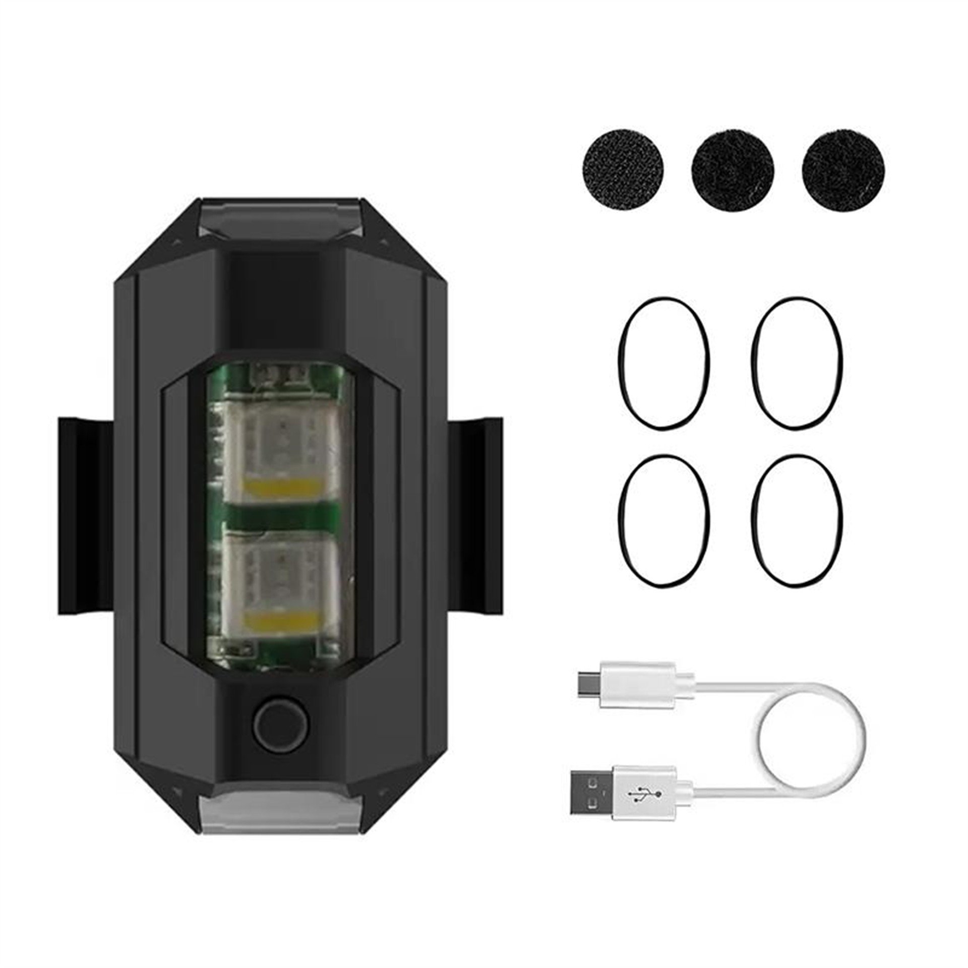 Powermaster Powermaster PM-20269 Universal Ledli Şarjlı 7 Renkli Motosiklet Araba Uyarı Lambası - Fener ve Işıldaklar