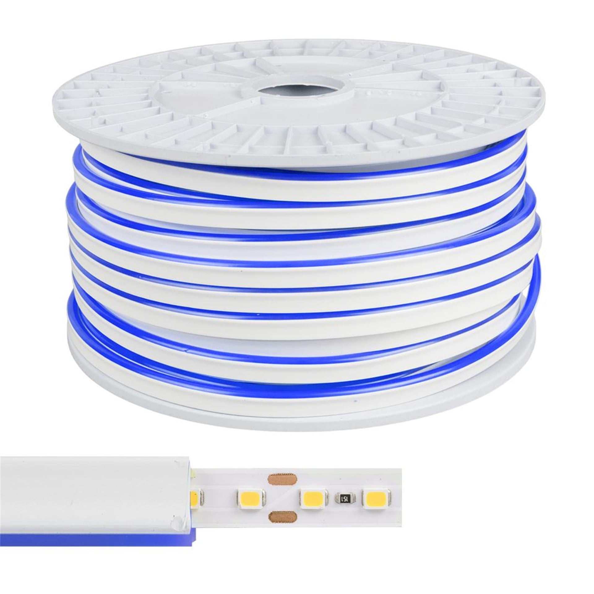 Powermaster PowerMaster PM-20386 12 Volt Mavi Şerit Neon LED (50 Metre) - Neon Şerit Led