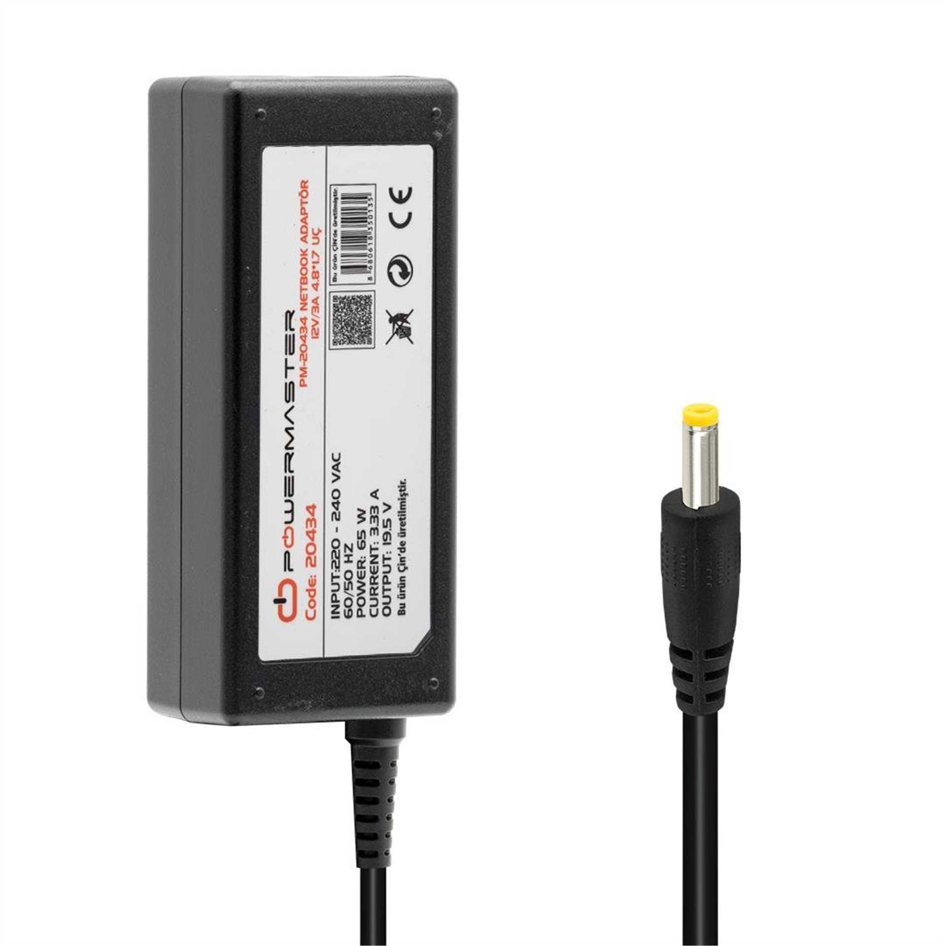 Powermaster Powermaster PM-20434 12 Volt - 3 Amper 4.8*1.7 Mm Uçlu Adaptör (Asus Notebook) - Laptop Adaptörleri