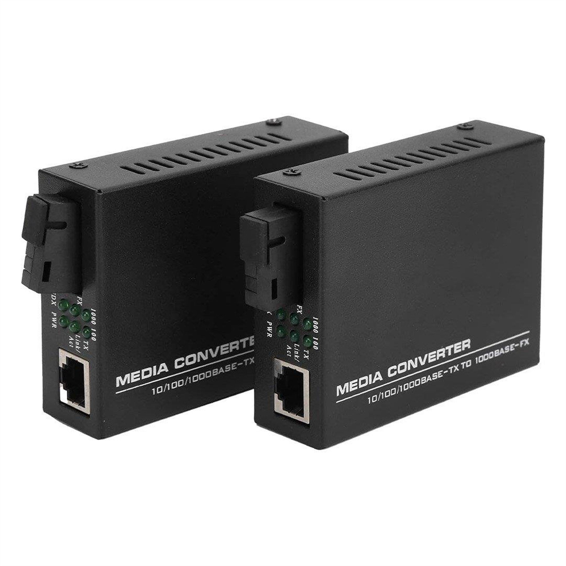 Powermaster Powermaster PM-22107 1000 Mbps 3 Km Single Mode Fiber Optik Ethernet Medya Dönüştürücü - Fiber Optik Ağ Ürünleri
