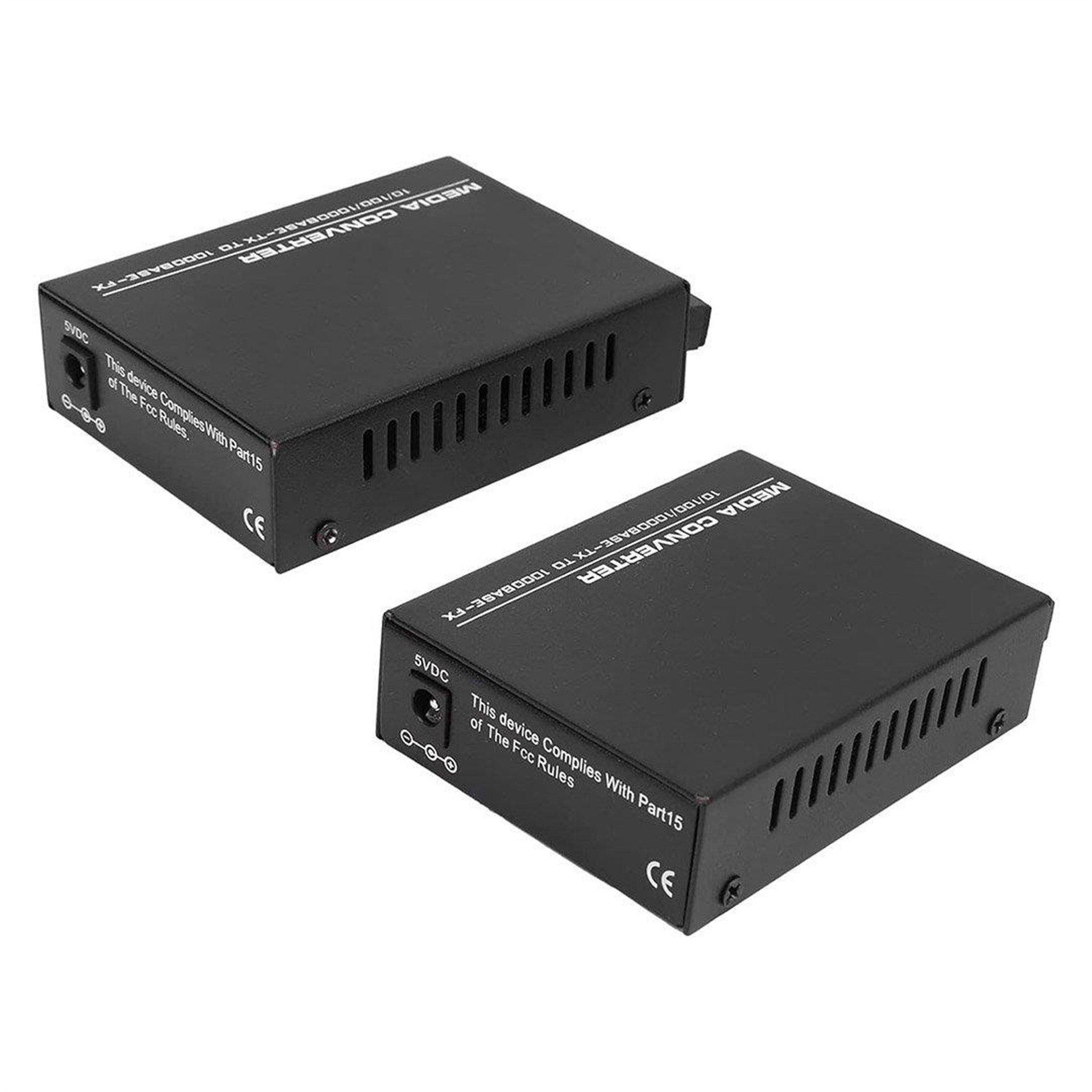 Powermaster Powermaster PM-22107 1000 Mbps 3 Km Single Mode Fiber Optik Ethernet Medya Dönüştürücü - Fiber Optik Ağ Ürünleri
