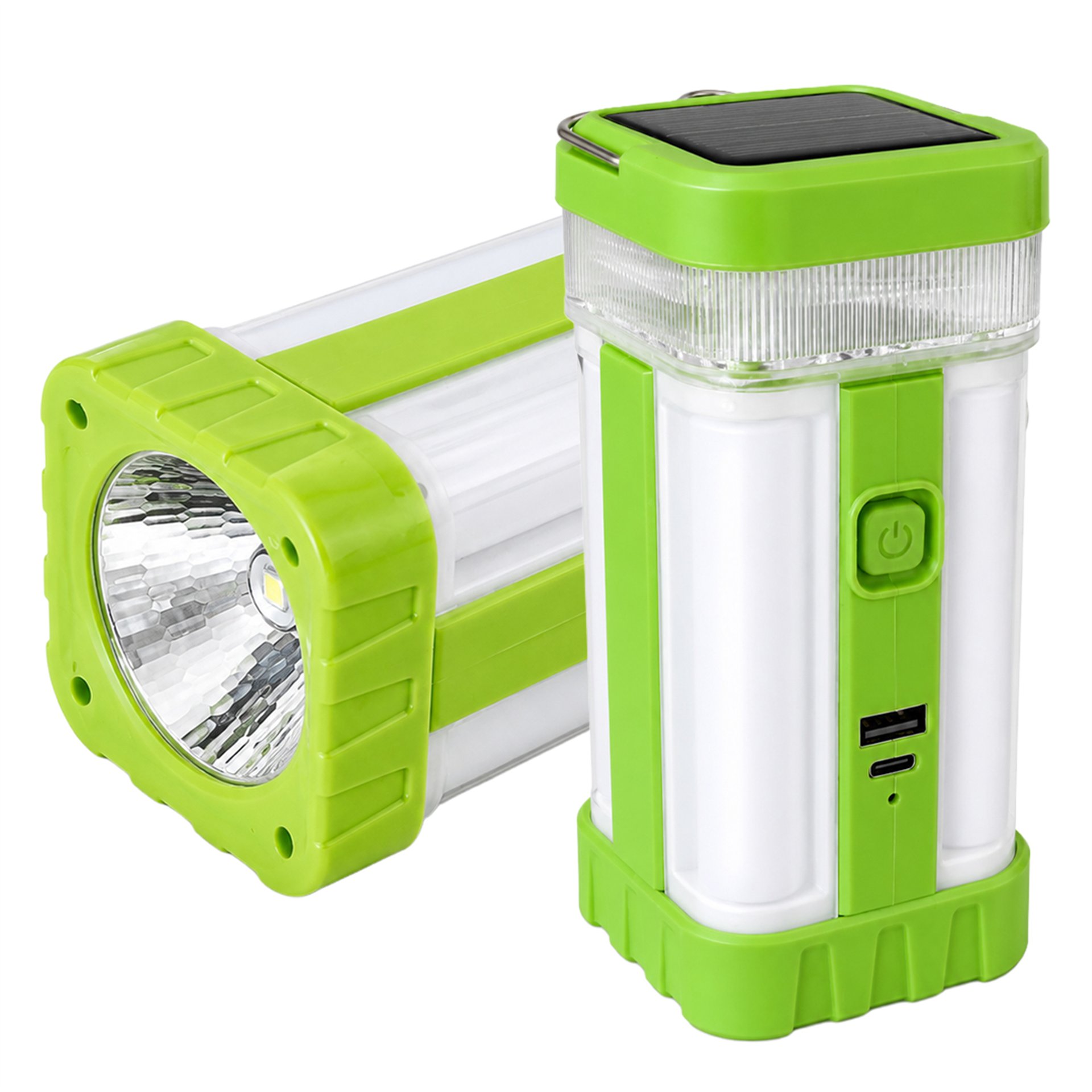 Powermaster Powermaster PM-22402 Solar Panelli Şarjlı Kamp Feneri Masa Aydınlatma Ve Işıldak Powerbank - Fener ve Işıldaklar