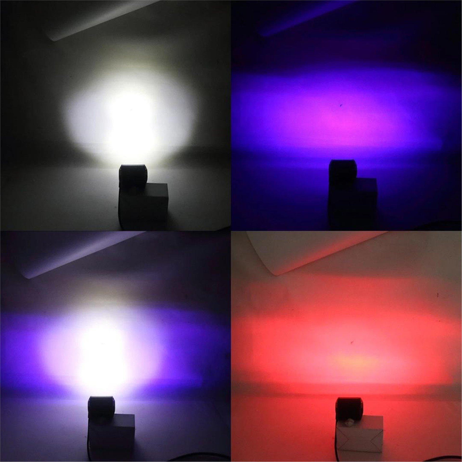 Powermaster PowerMaster PM-22741 4'' 10CM 60Watt Kırmızı Mavi Çakarlı Led Sis Lambası Motosiklet - ATV (Tekli Satılır) - Motosiklet Aksesuarları