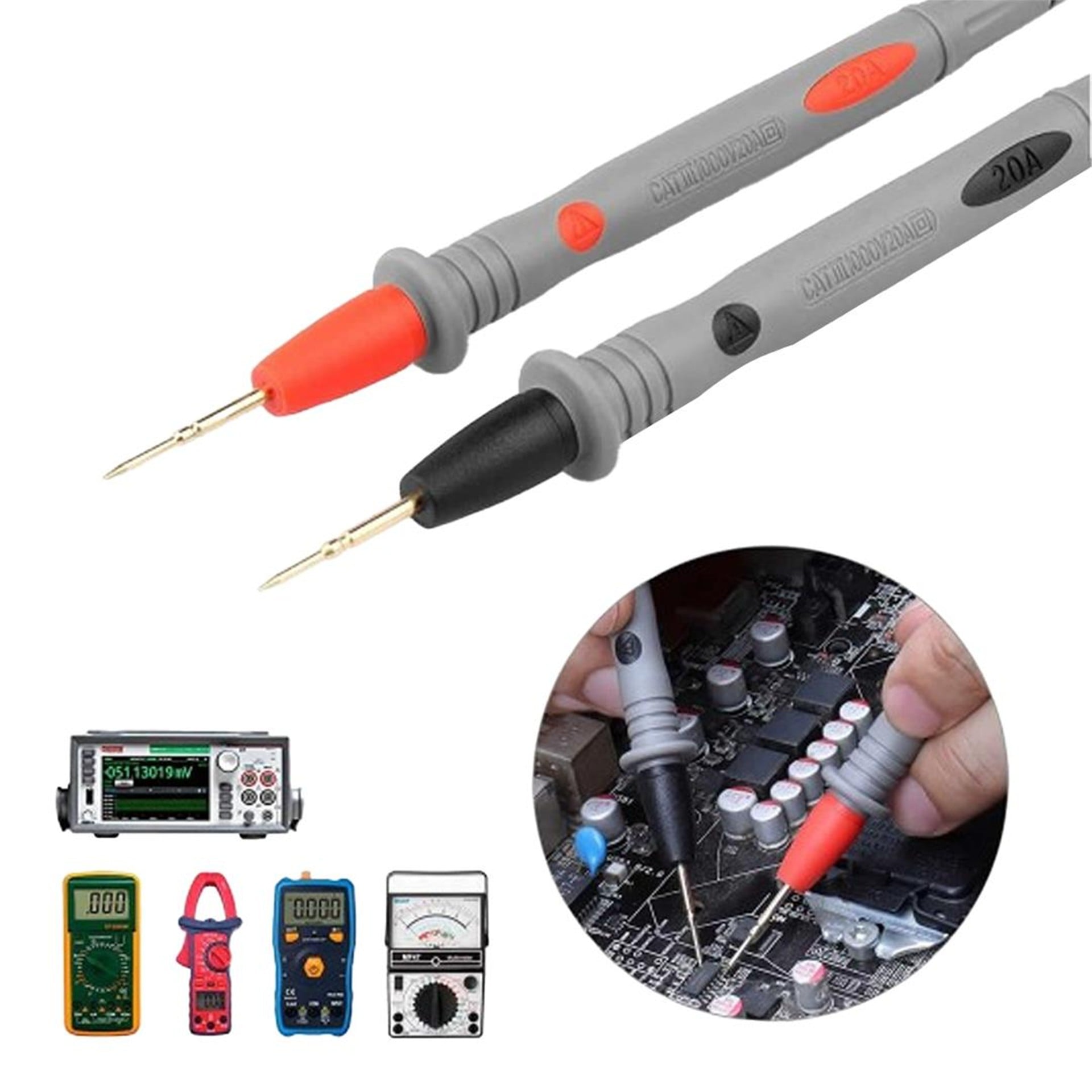 Powermaster Powermaster PM-22871 Multimetre İğne Uç Banana Prob 1000V 20A - Problar