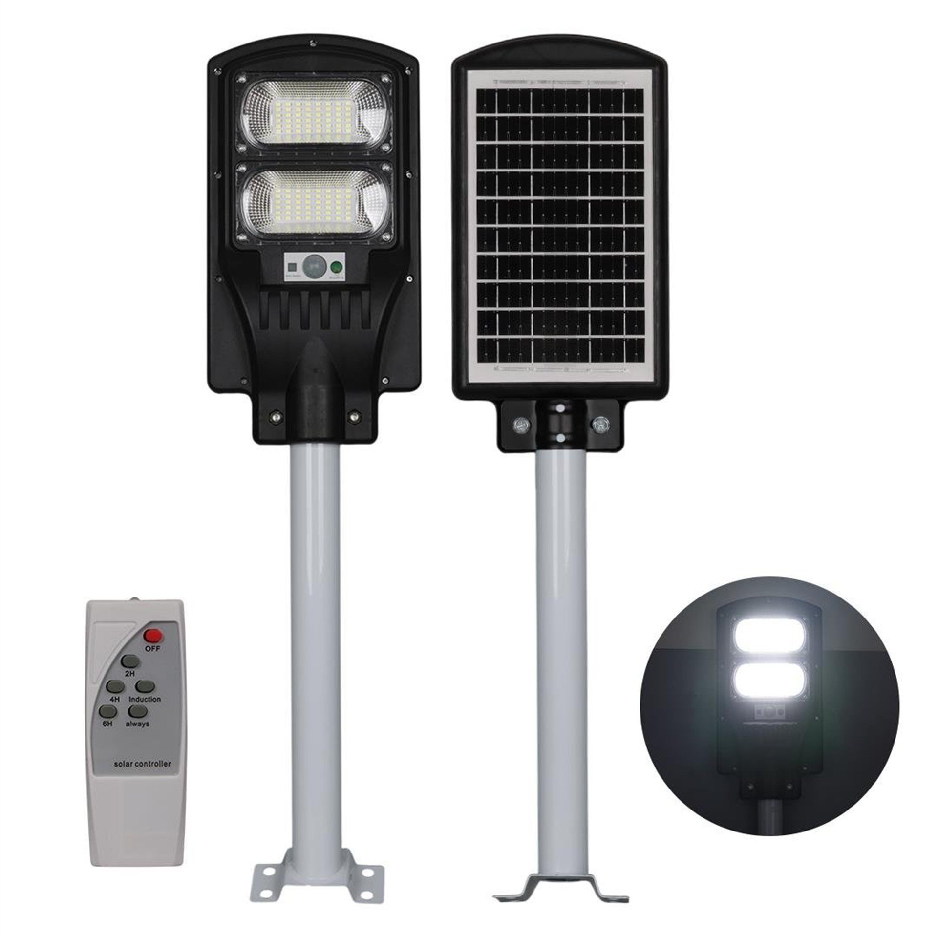 Powermaster Powermaster PM-23012 Solar Ledli Kumandalı 200Watt Sokak Lambası - Ledli Lambalar