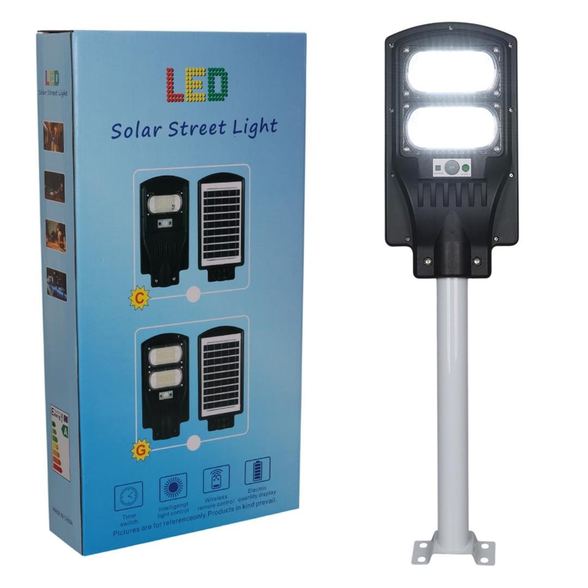 Powermaster Powermaster PM-23012 Solar Ledli Kumandalı 200Watt Sokak Lambası - Ledli Lambalar