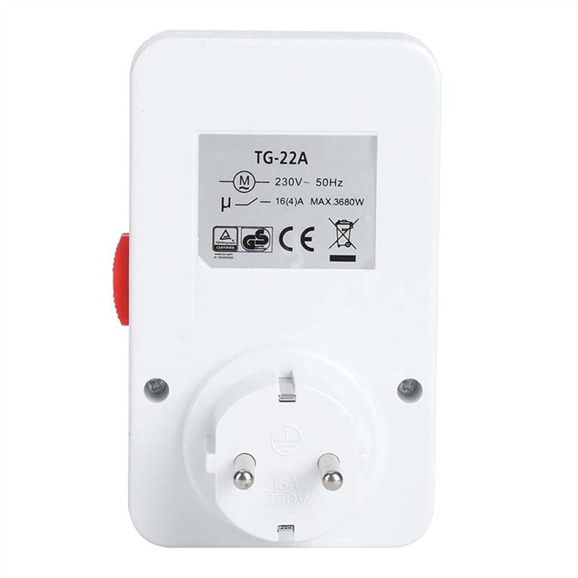Powermaster PowerMaster PM-23761 Mekanik Günlük Zaman Ayarlı Priz 24 Saat 3680 Watt - 16 Amper - Fişler-Prizler