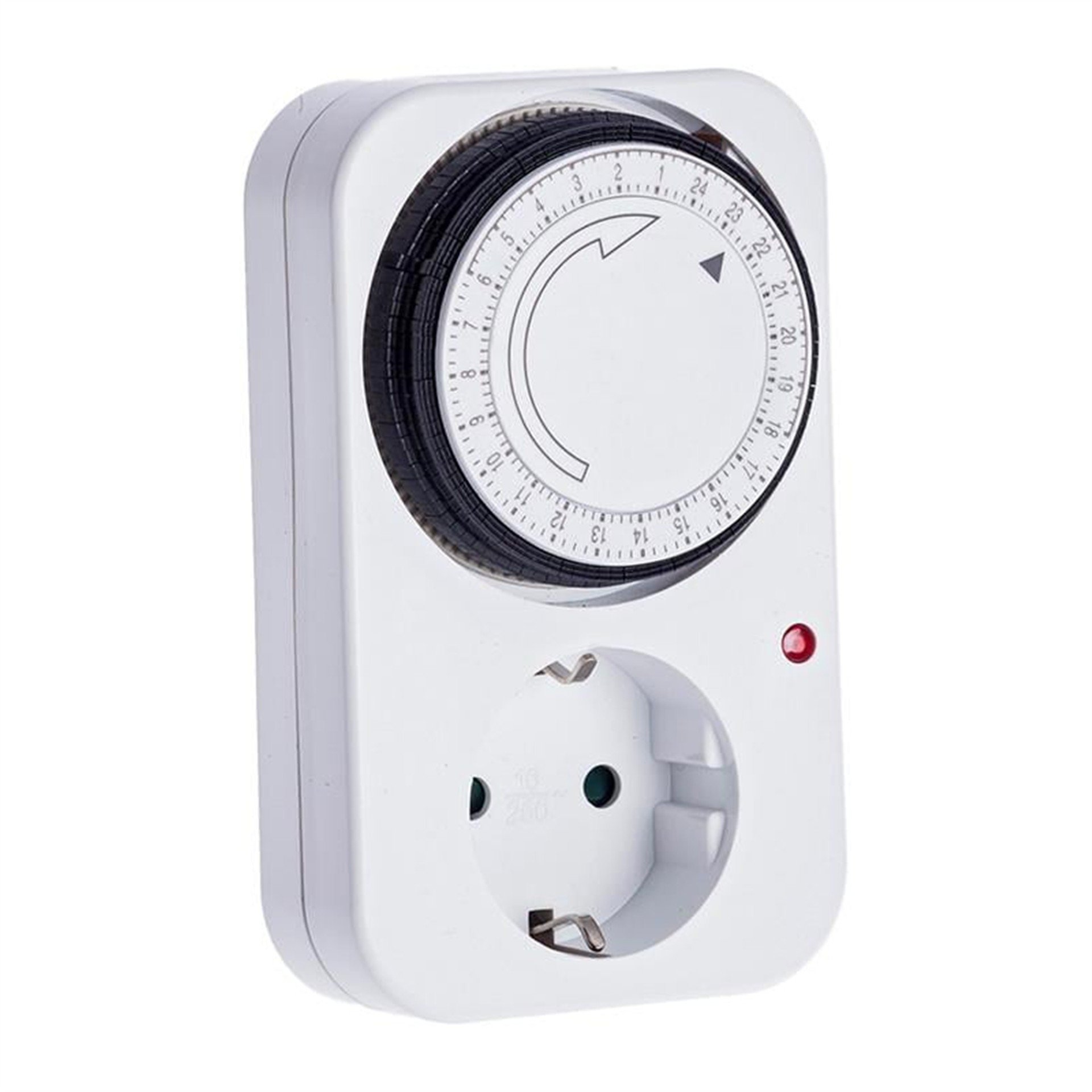 Powermaster PowerMaster PM-23761 Mekanik Günlük Zaman Ayarlı Priz 24 Saat 3680 Watt - 16 Amper - Fişler-Prizler