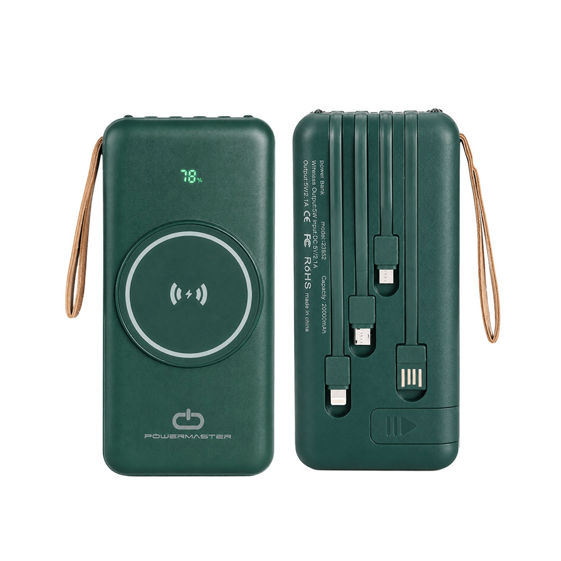 Powermaster Powermaster PM-23852 20000 Mah Manyetik Kablosuz Ve Kablolu Powerbank - Powerbank