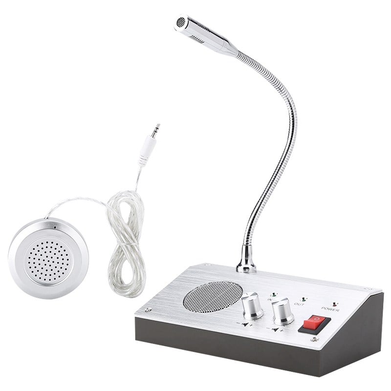 POWERMASTER PM-2399 WINDOW INTERCOM ÇİFT YÖNLÜ VEZNE GİŞE MİKROFON SETİ