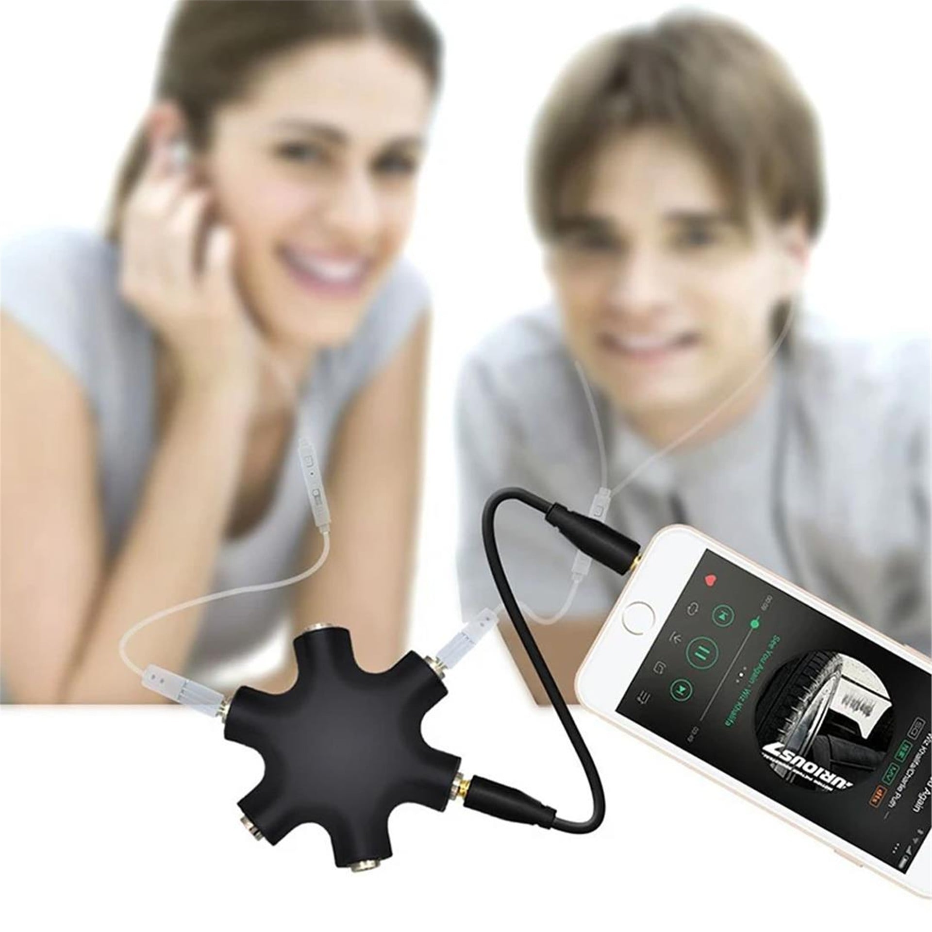 Powermaster PowerMaster PM-24172 6'LI 3.5mm Stereo AUX Çoklayıcı - Fiş - Jack - Şase