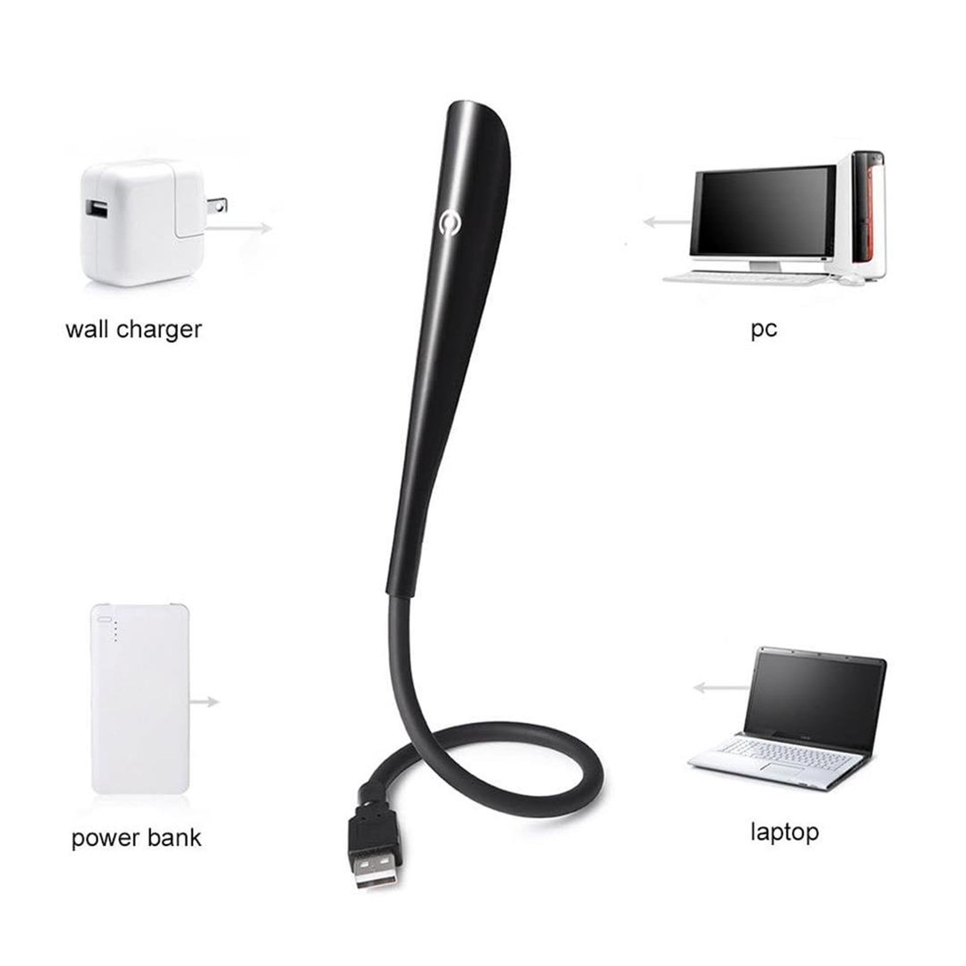 Powermaster PowerMaster PM-24561 14 Ledli Siyah Esnek Usb Led Lamba - Led ve Aydınlatma