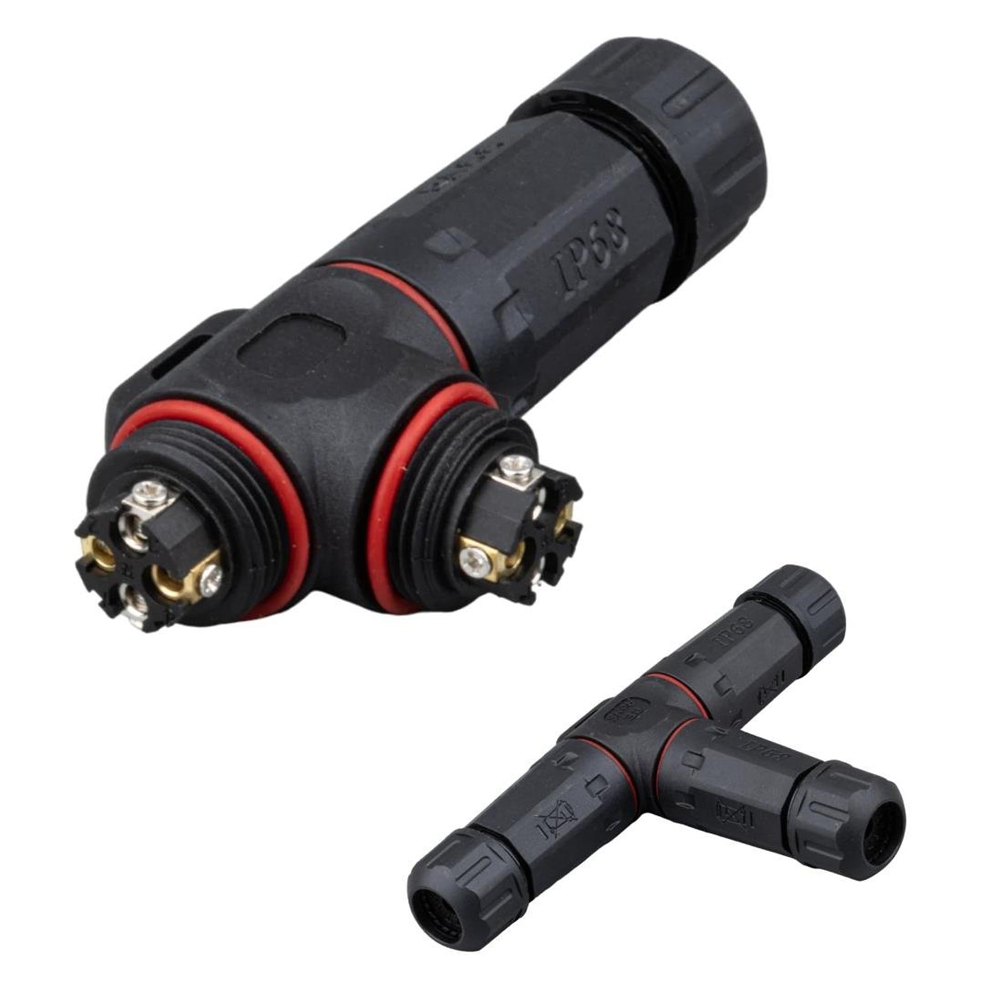 Powermaster PowerMaster PM-24596 4 Pin Telli 3'lü Tip IP68 Su Geçirmez RJ45 Konnektör - Fiş - Jack - Şase - Buton - Konnektör