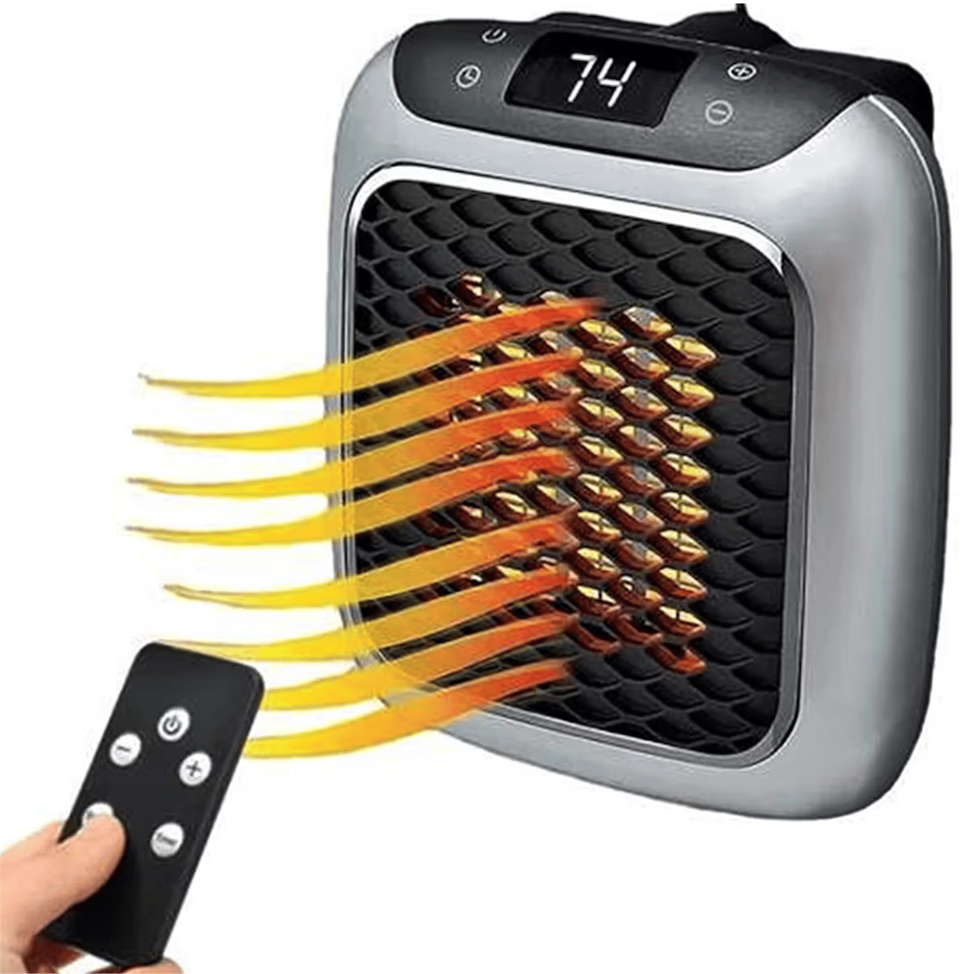 Powermaster Powermaster PM-24907 Uzaktan Kumandalı 800 Watt Priz Tipi Taşınabilir Isıtıcı (Zamanlayıcı - Otomatik Kapanma) - Isıtıcılar
