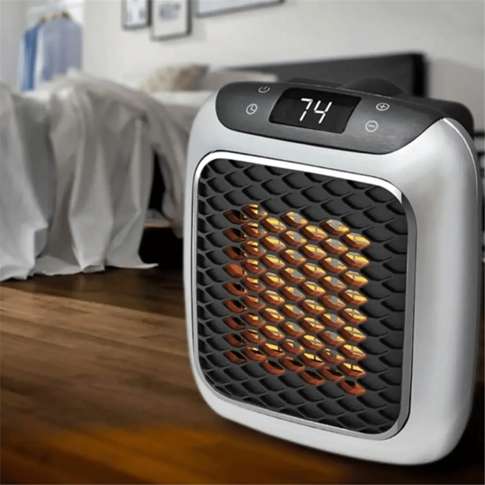 Powermaster Powermaster PM-24907 Uzaktan Kumandalı 800 Watt Priz Tipi Taşınabilir Isıtıcı (Zamanlayıcı - Otomatik Kapanma) - Isıtıcılar