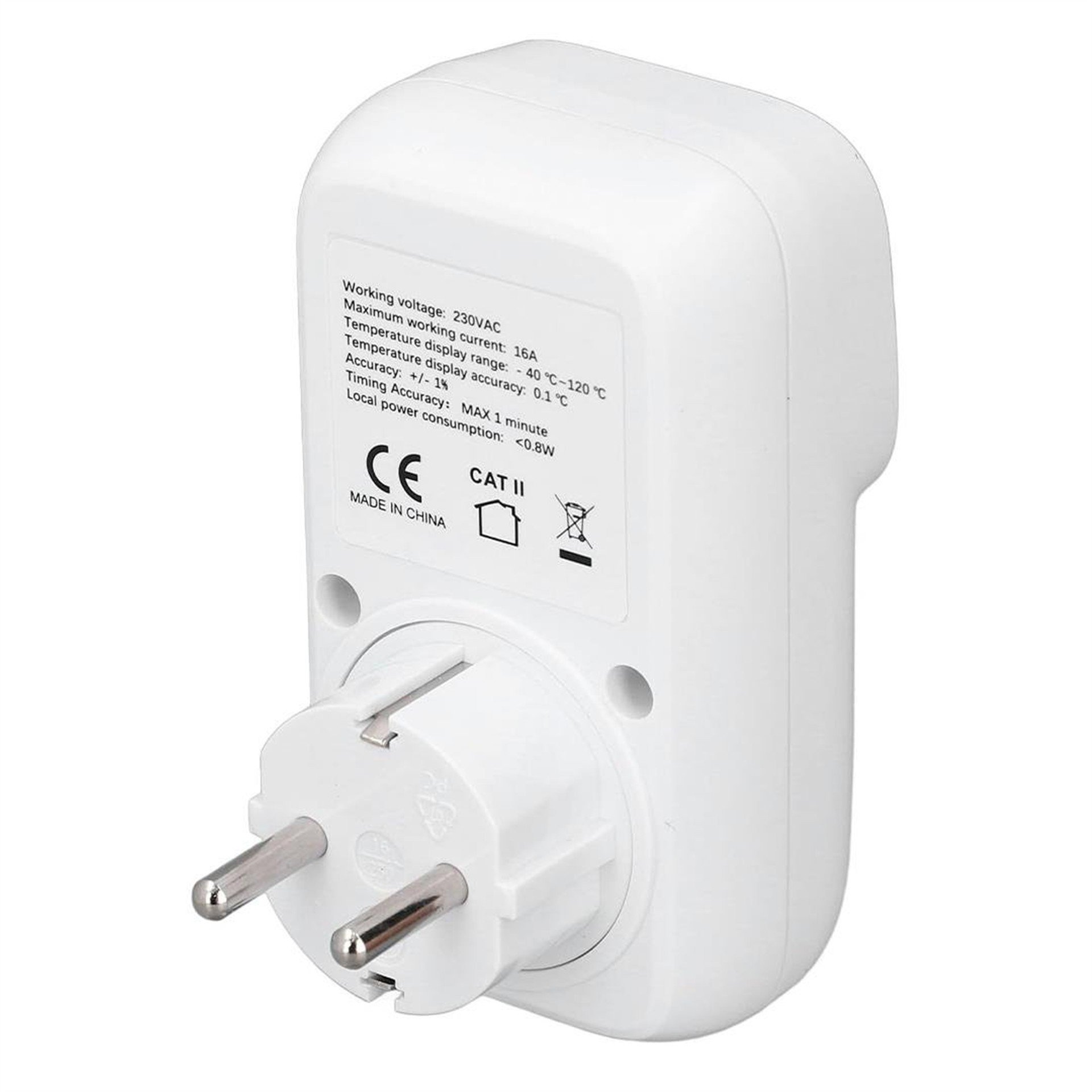 Powermaster PowerMaster PM-24909 Dijital Termostat Sıcaklık Kontrol Cihazı Priz (2 Metre Problu) - Ölçü Aletleri