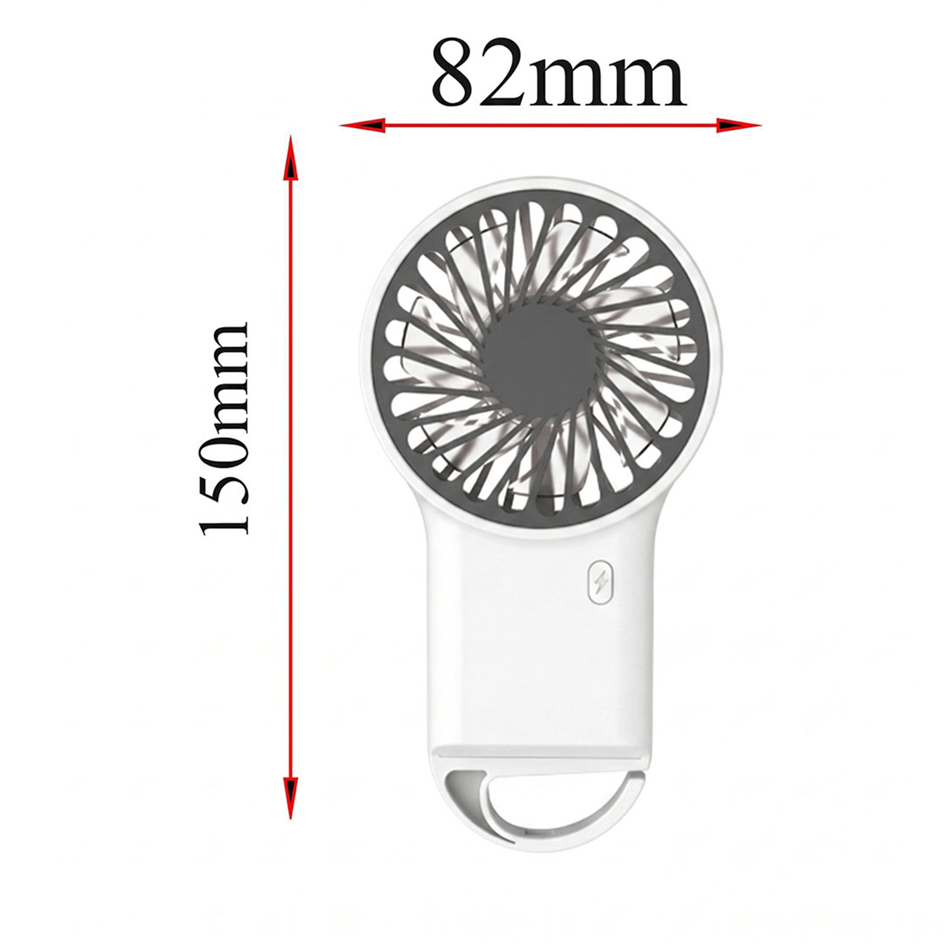 Powermaster Powermaster PM-25097 3 Fonksiyonlu Şarjlı Beyaz El Tipi Vantilatör - Vantilatörler