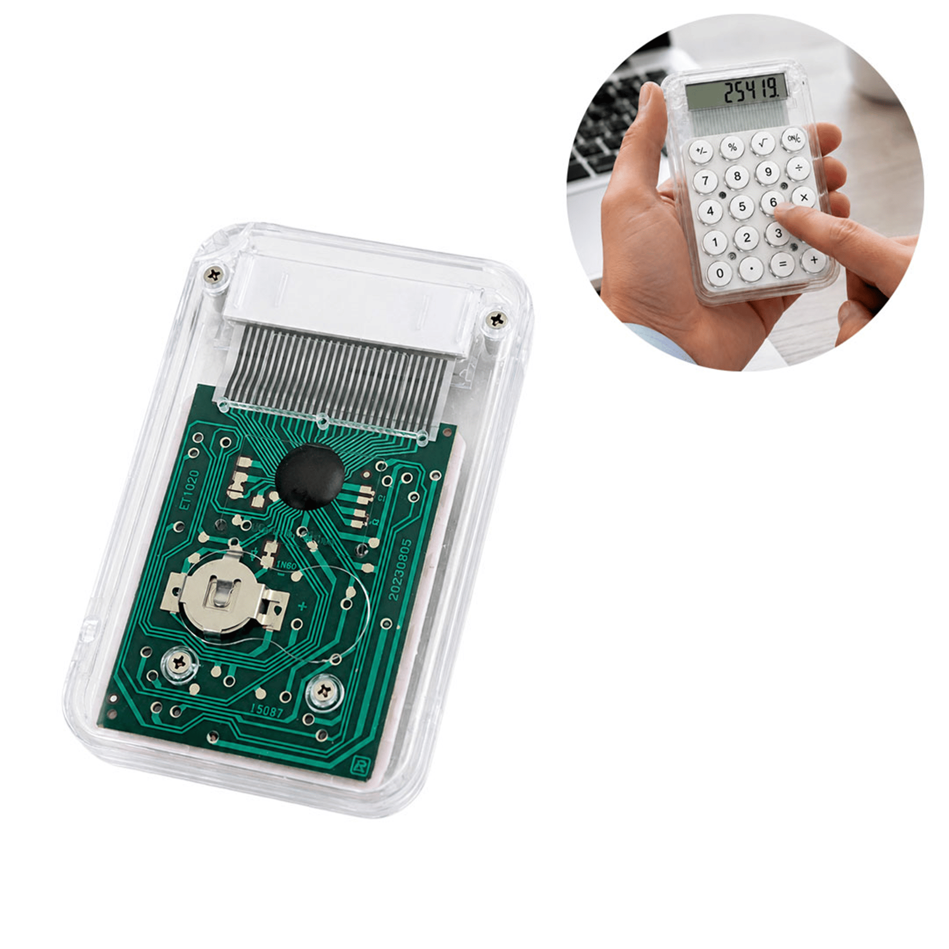 Powermaster Powermaster PM-25419 Beyaz Mini Hesap Makinesi - Hesap Makineleri