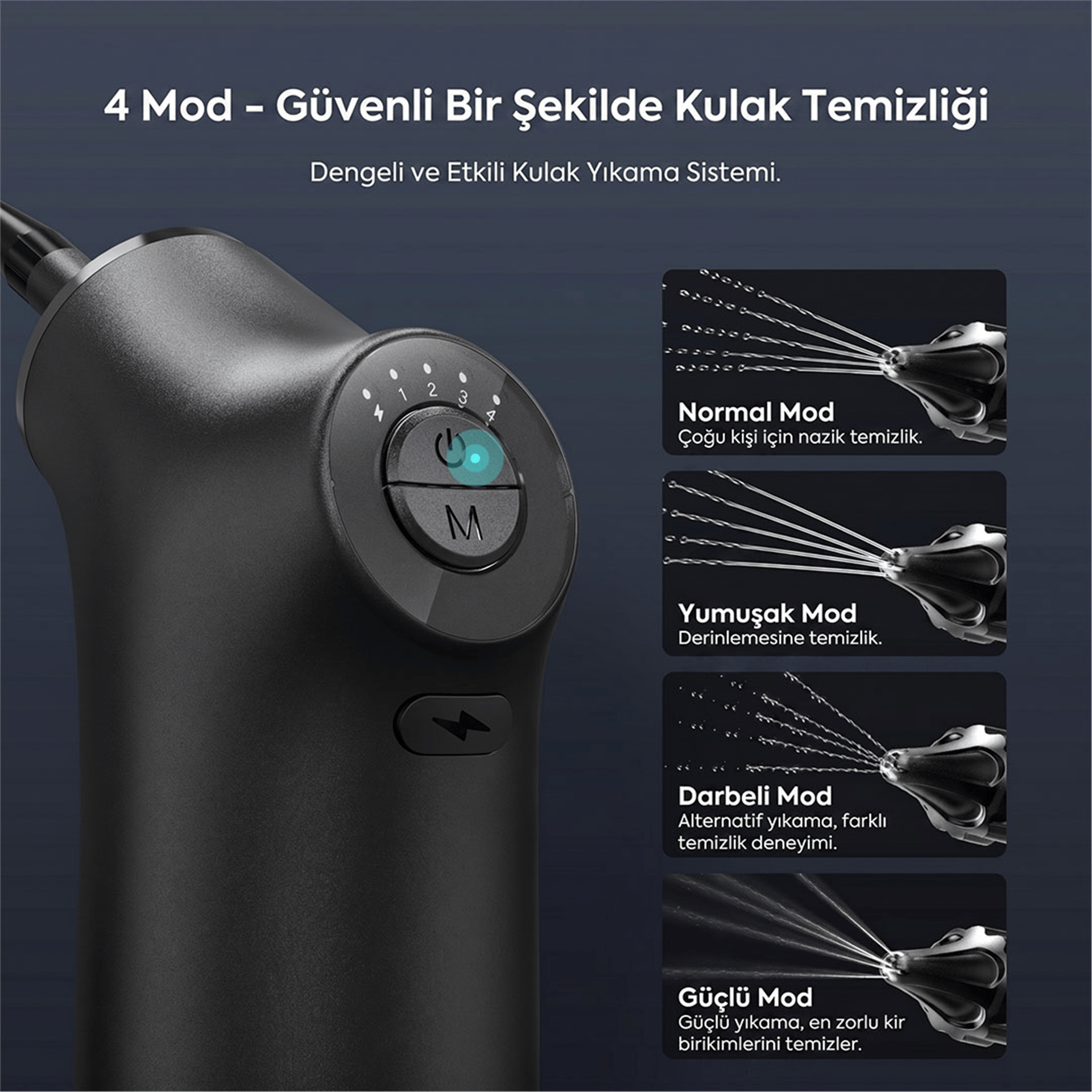 Powermaster Powermaster PM-25472 Otomatik Kulak Yıkama ve Temizleme Cihazı - Kişisel Bakım