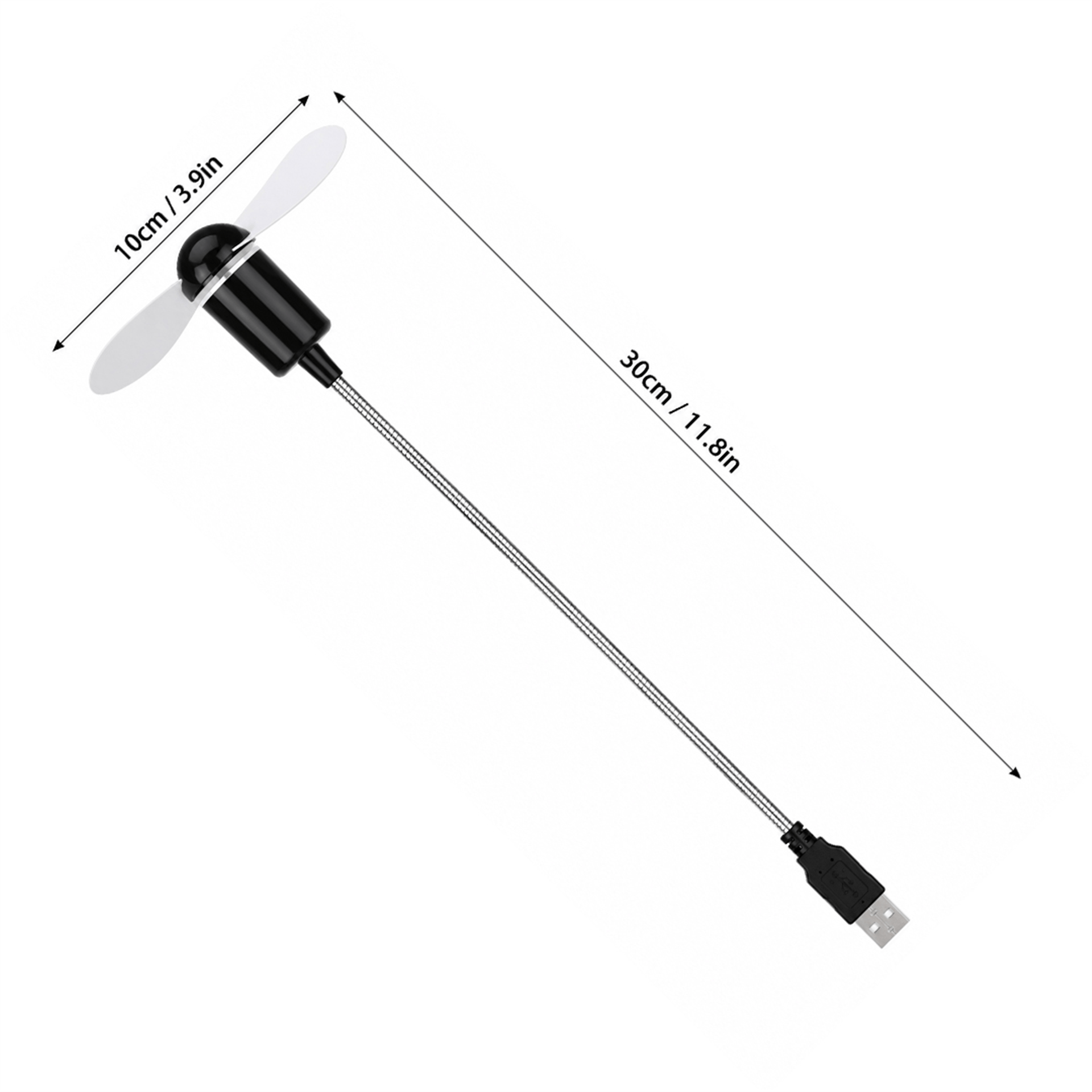 Powermaster Powermaster PM-25643 Esnek Ayarlanabilir Tak Çalıştır Taşınabilir Mini USB Fan Vantilatör - Vantilatörler