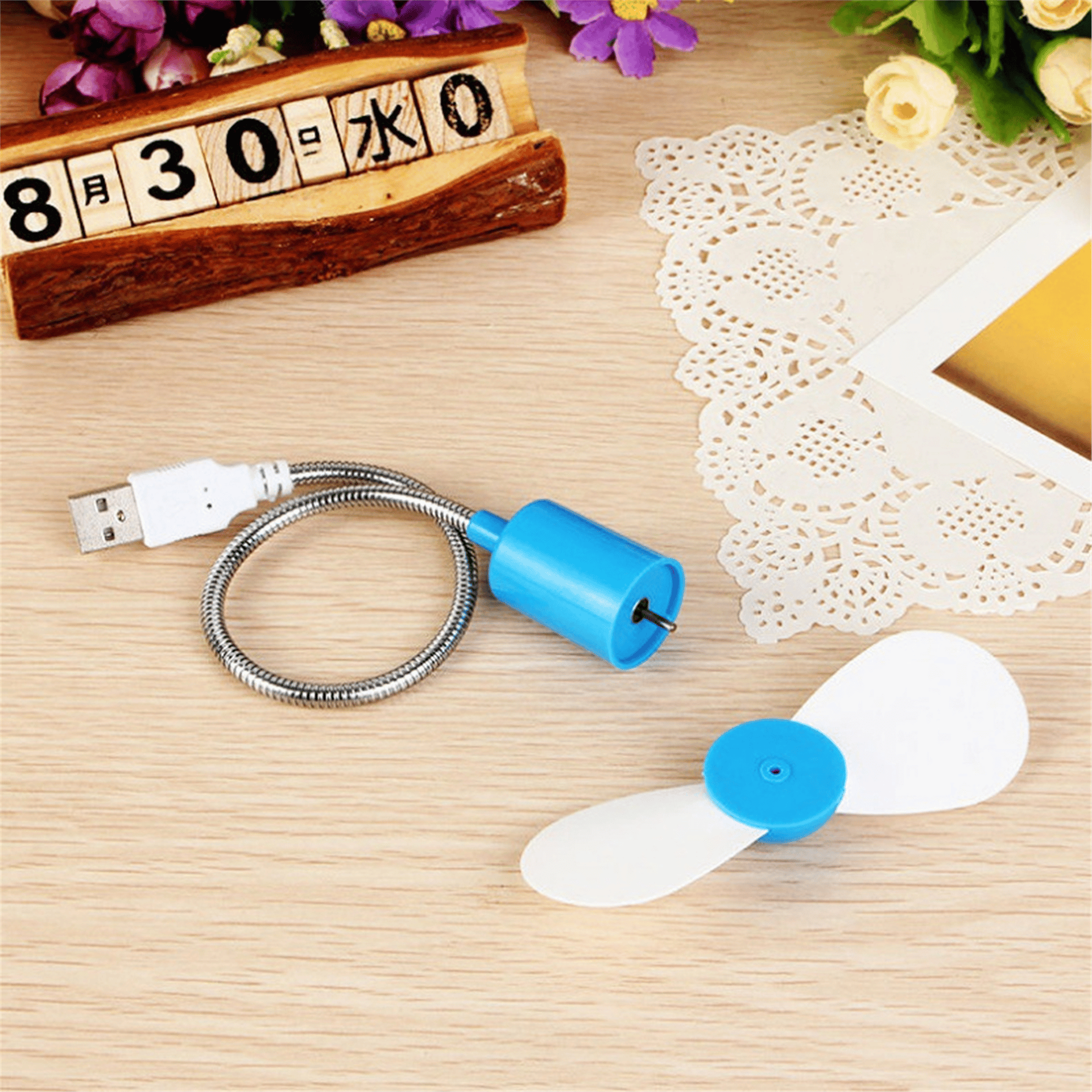 Powermaster Powermaster PM-25643 Esnek Ayarlanabilir Tak Çalıştır Taşınabilir Mini USB Fan Vantilatör - Vantilatörler