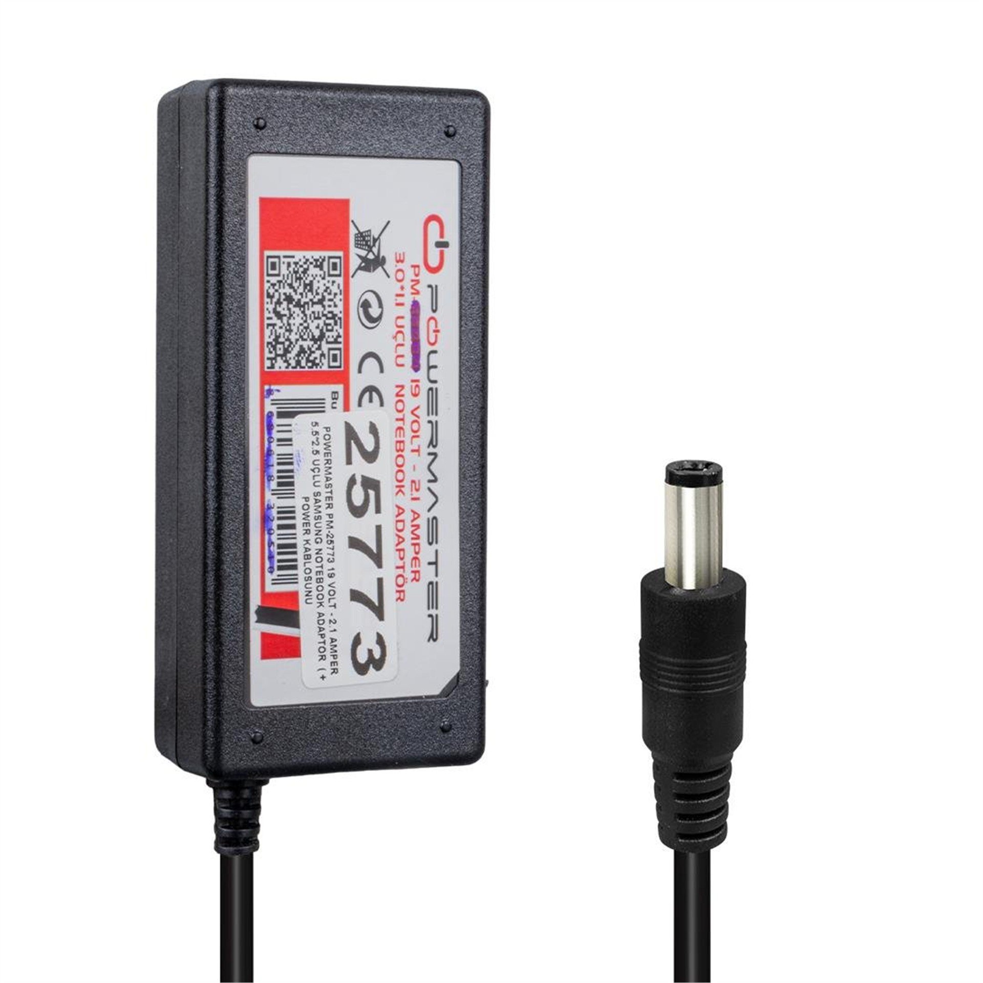 Powermaster Powermaster Pm-25773 19 Volt - 2.1 Amper 5.5*2.5 Mm Uçlu Adaptör (Samsung Notebook) - Laptop Adaptörleri
