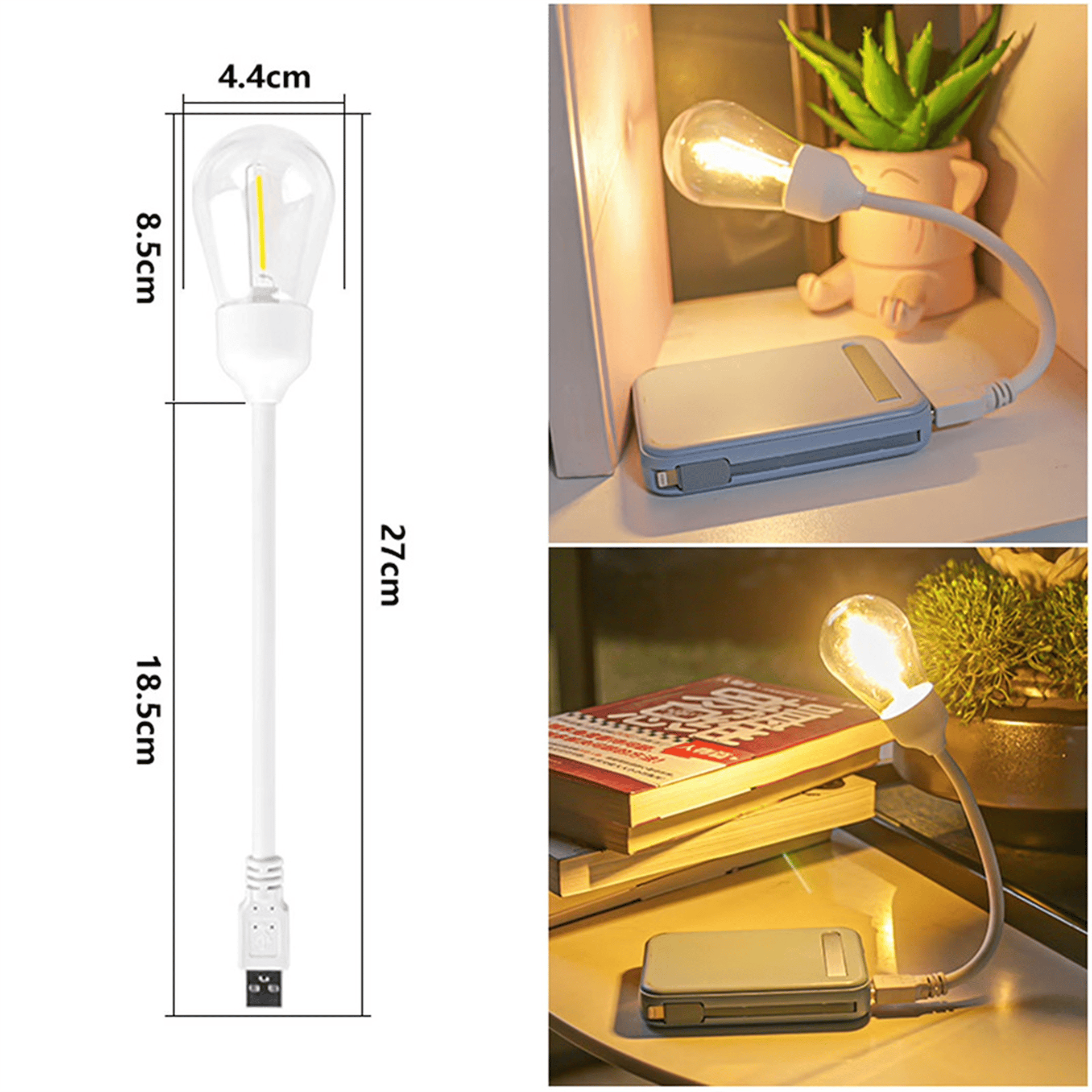 Powermaster Powermaster PM-25790 Esnek Usb'li Ledli Gece Lambası - Gece Lambaları