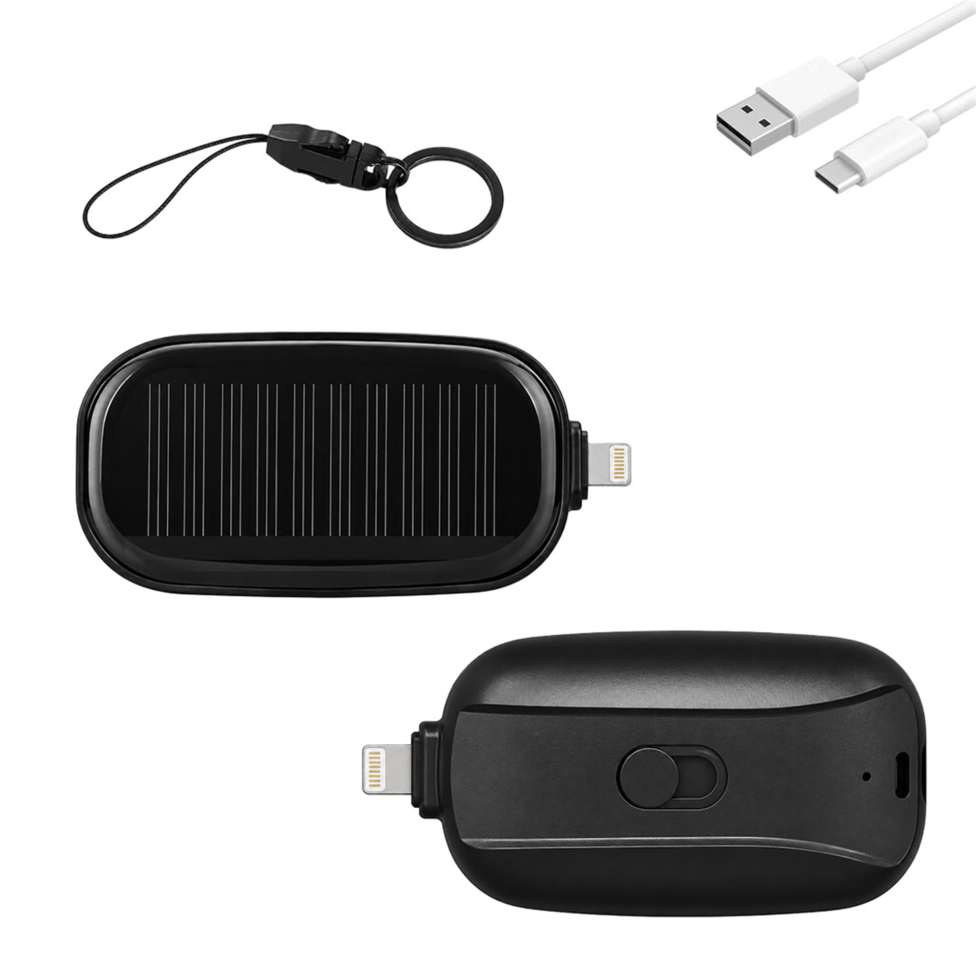 Powermaster Powermaster PM-25799 1200 Mah Lightning Solar Powerbank - Powerbank