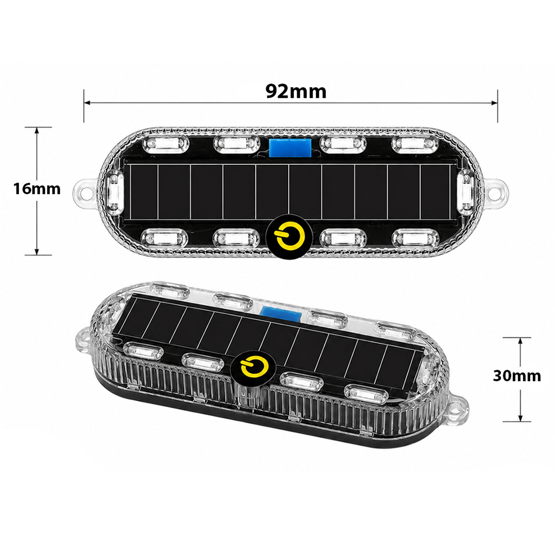Powermaster Powermaster PM-25928 Güneş Enerjili Çok Renkli LED Flaşörlü İkaz Lambası Su Geçirmez - Solar Aydınlatma Ürünleri