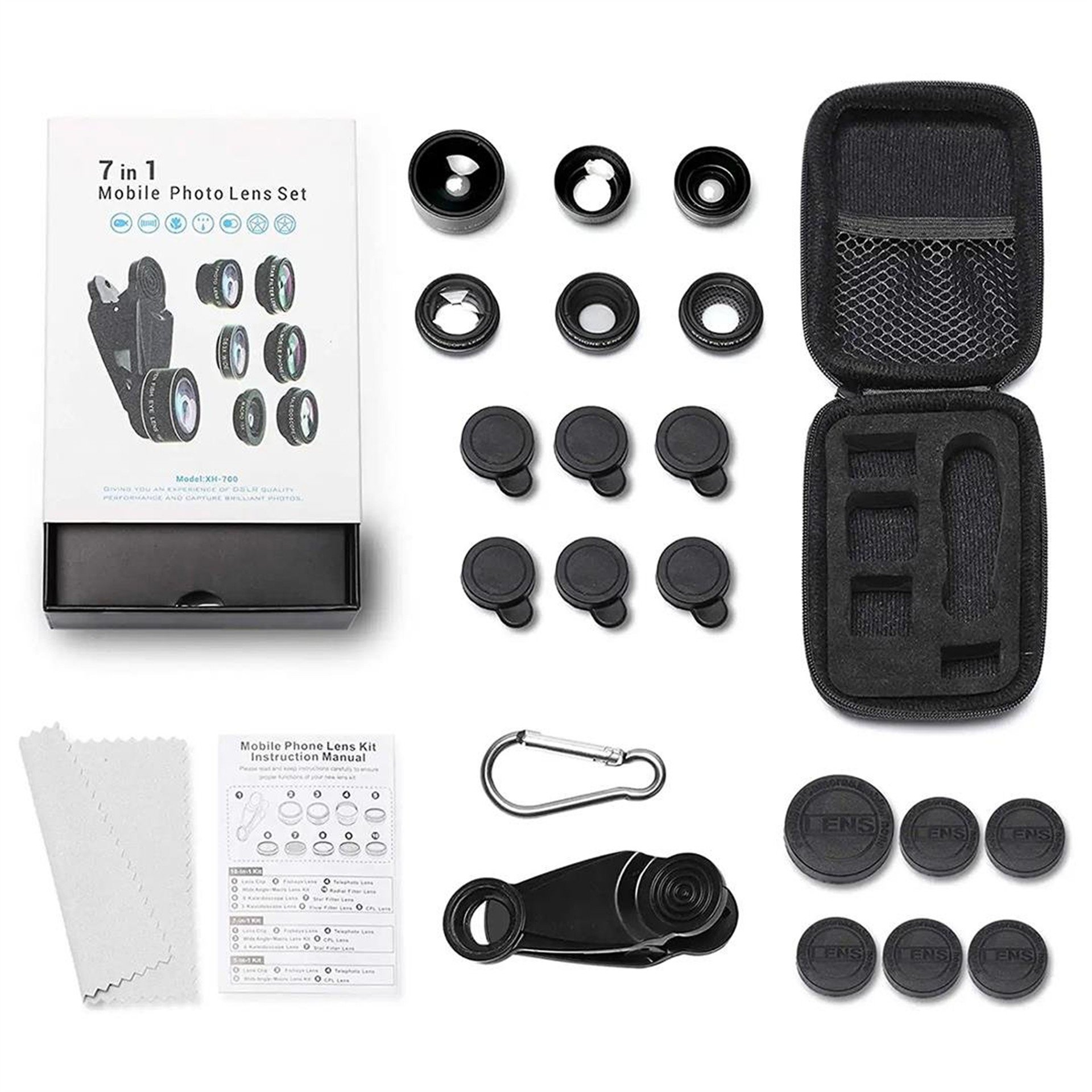 Powermaster PowerMaster PM-25951 Telefon Kamera 6Lı Set Lens Kiti - Cep Telefonu Aksesuarları