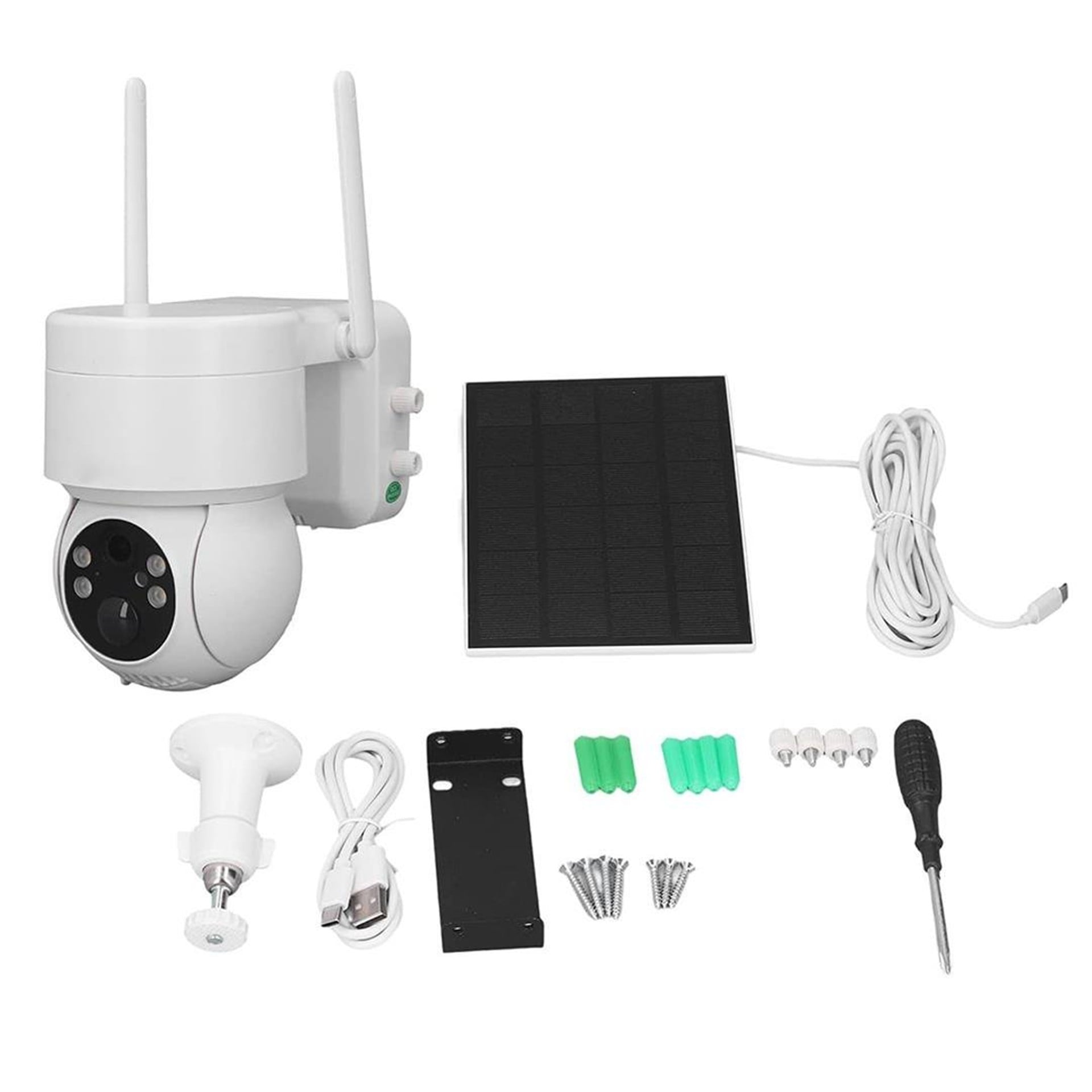 Powermaster PowerMaster PM-26196 Solar Güneş Panelli Dış Mekan Wifi Kamera 4MP 1080P ICSEE Uygulama Destekli - Güvenlik Kamerası