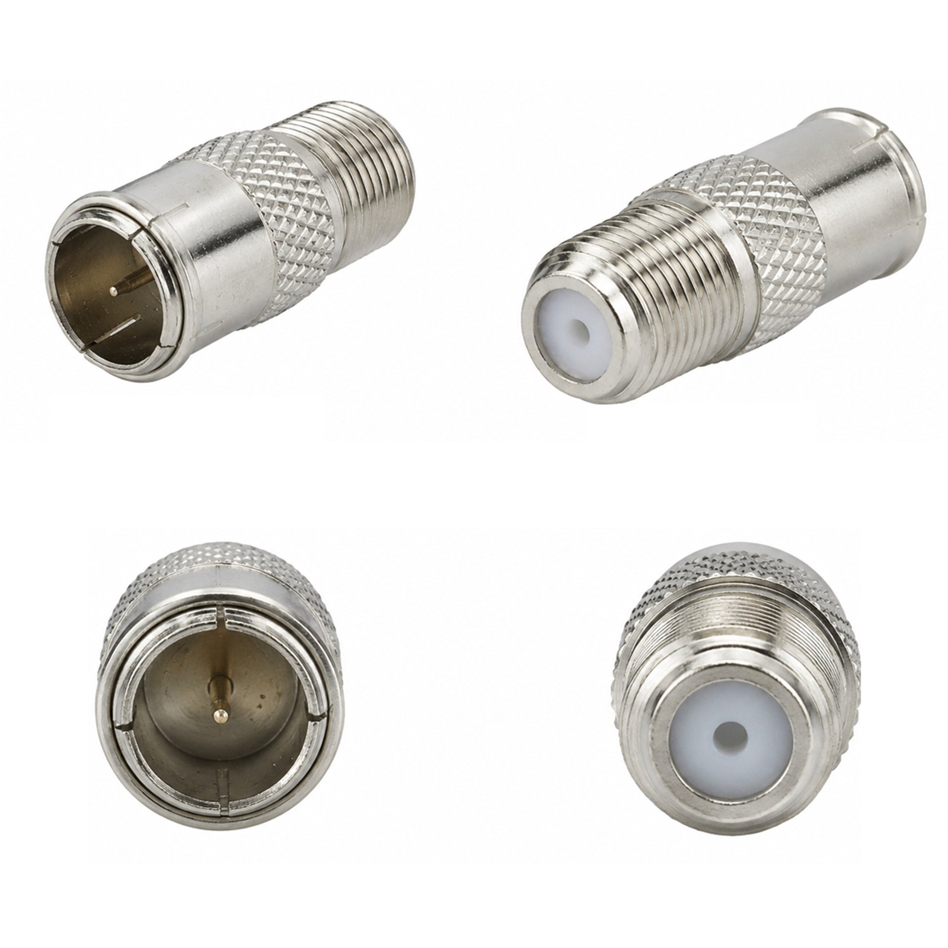Powermaster Powermaster PM-2627 Düz Tip Dişi-Erkek Dönüştürücü Hızlı F Konnektör - Uydu Ekipmanları