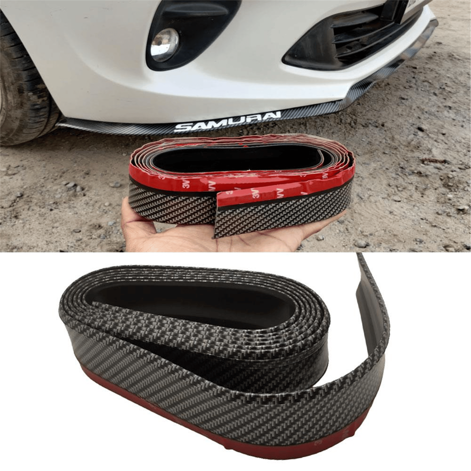 Powermaster Powermaster PM-26293 Samurai EZ Lipi Mavi Karbon Tampon Koruma Eki Yapışkanlı 2.5 Metre - Oto Aksesuarları