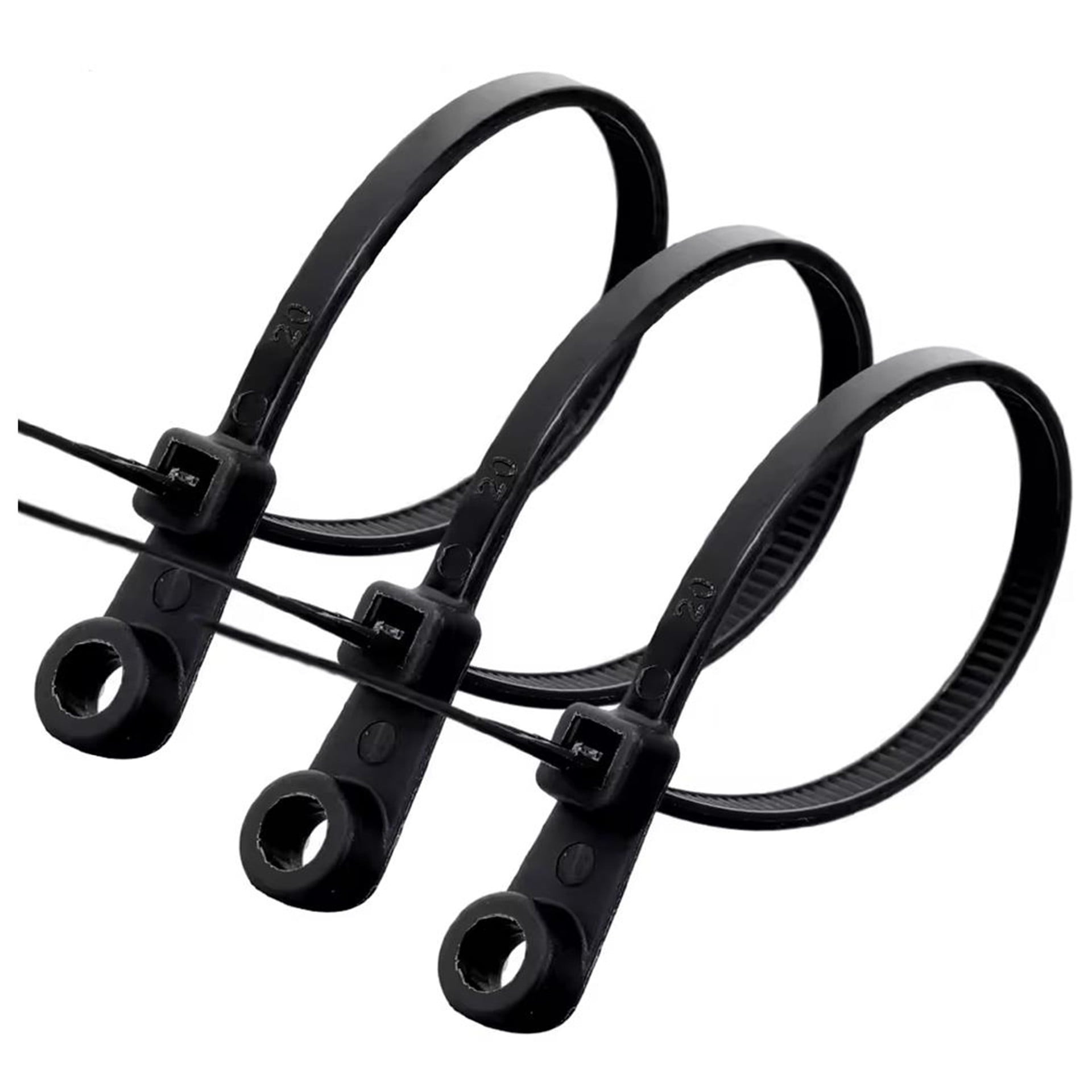 Powermaster PowerMaster PM-26326 Vida Delikli Kablo Bağı Plastik Kelepçe 100lü Paket Siyah 2.5x100mm - Kablo Ekipmanları